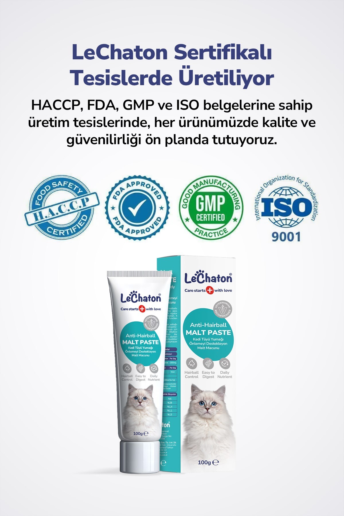 خمیر مالت گربه لچاتون پت کر LeChaton Pet Care، ۱۰۰ گرم