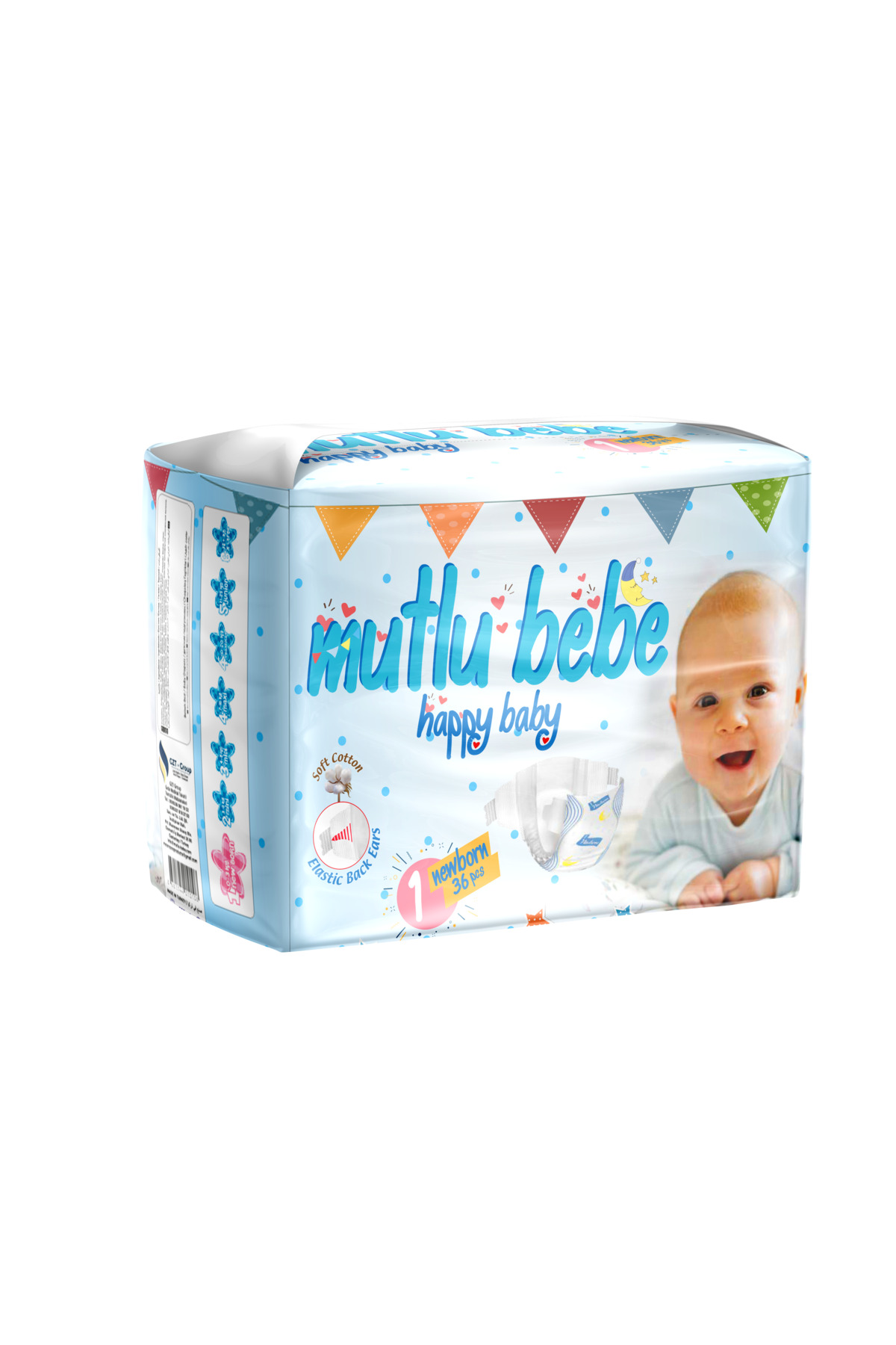 پوشک بچه سایز 1 نوزاد 36 عدد اورجینال MUTLU BEBE