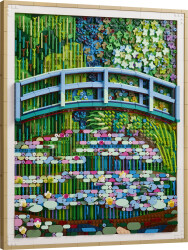 مجموعه ساختنی و نمایشی لگو LEGO آرت Art پل روی برکه نیلوفرهای کلود مونه مدل 31220، ۳۱۷۹ قطعه، حداقل سن ۱۸ سال
