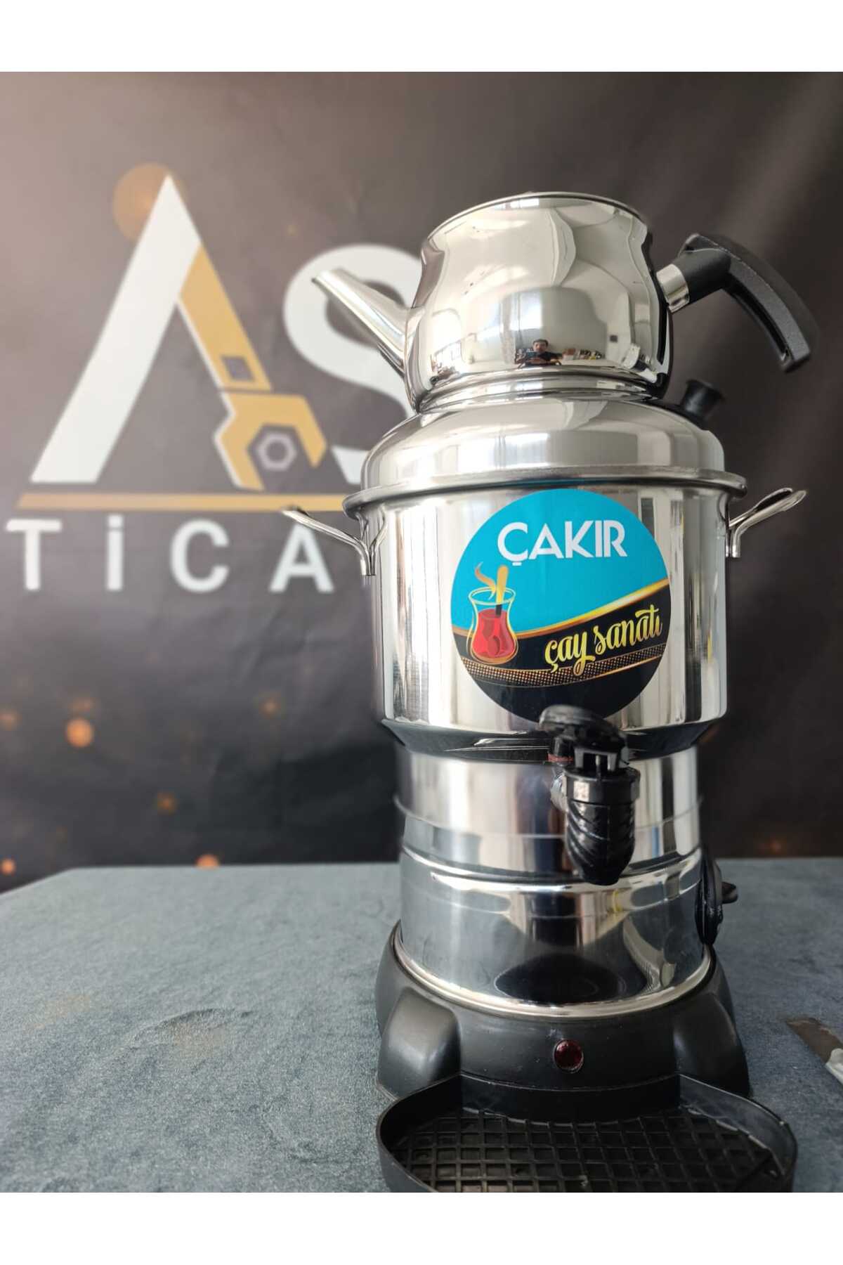 چای ساز سماور آشپزخانه 4.5 لیتری چاکیر اقتصادی استیل اورجینال çakır çelik