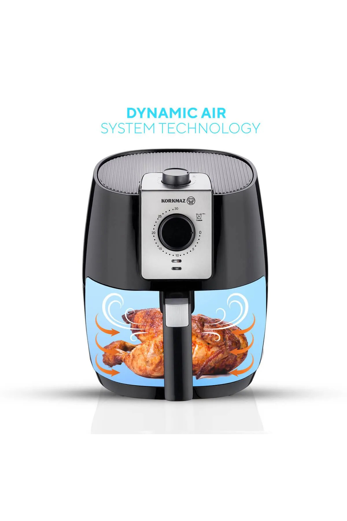 سرخ کن AIR AIRFRYER 5 LT 1500 W FRYER A887 اورجینال KORKMAZ