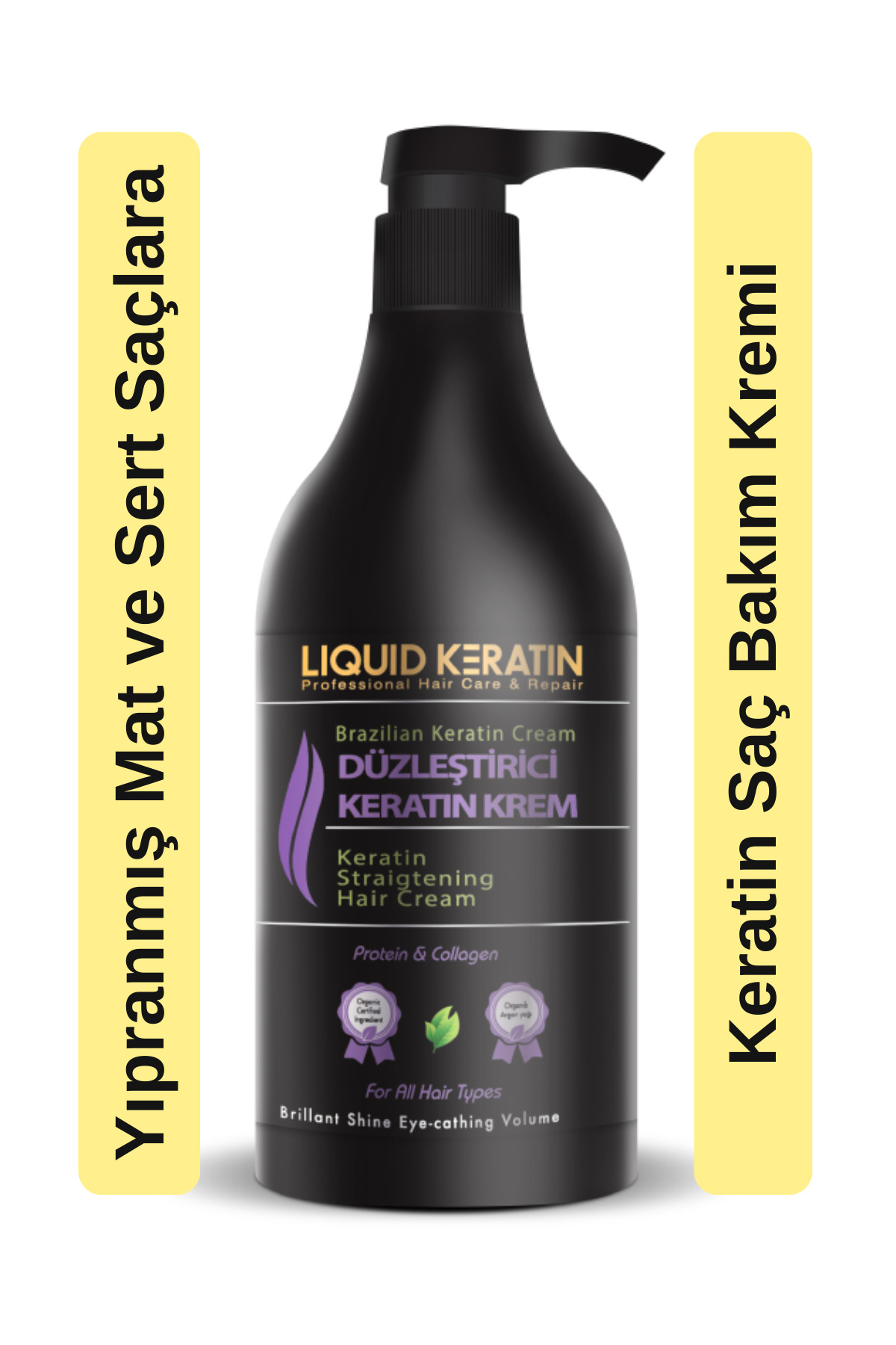 کرم و واکس حالت دهنده مو کراتینه صاف کننده 500 میل اورجینال Liquid Keratin