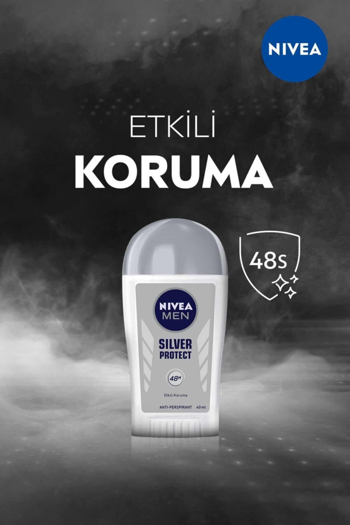 NIVEA ضد تعریق مردانه با قلموی نقره ای محافظت کننده 48 ساعته نیویا