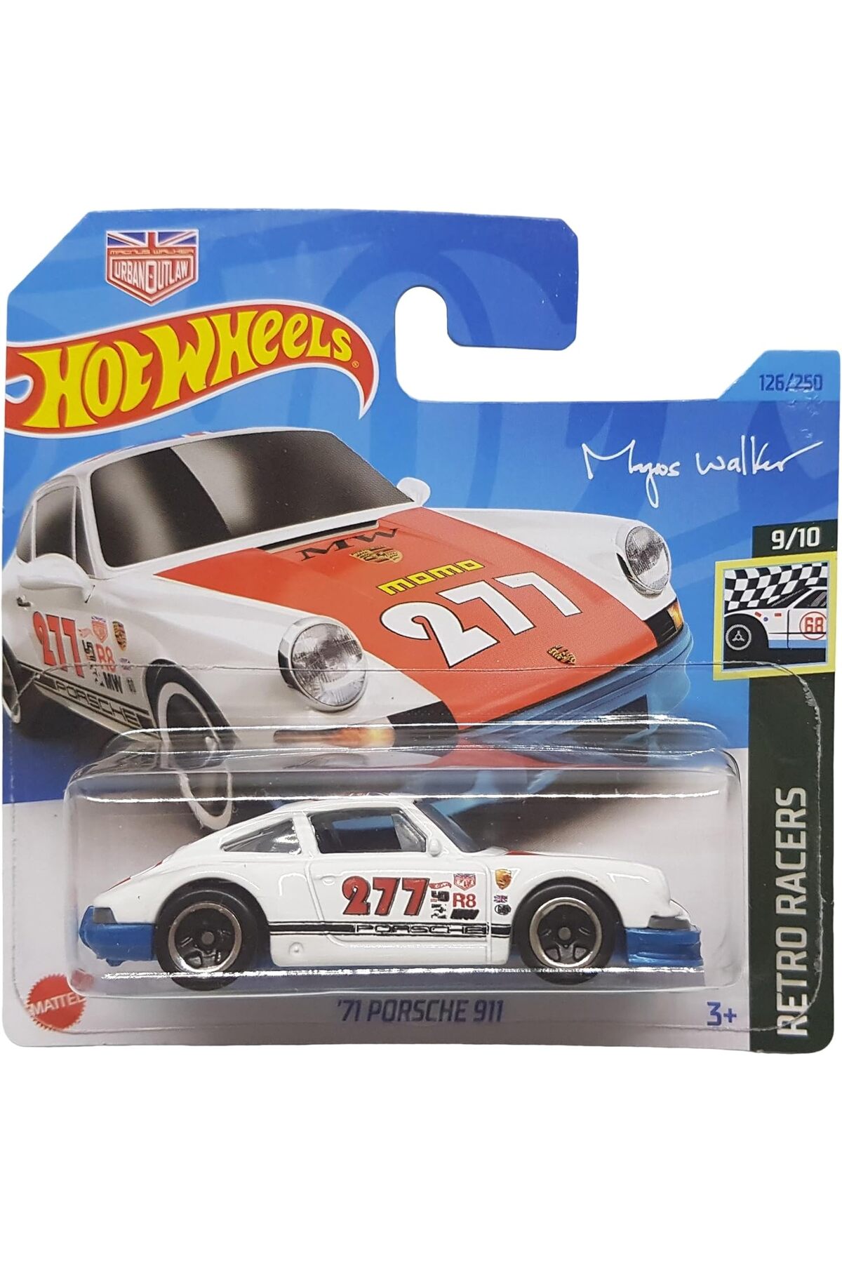 ماشین اسباب بازی ´71 PORSCHE 911 RATRO RACERS 9 10 HKH06 کارت کوتاه MOMA MAGNUS WALKER URBAN هات ویلز اورجینال HOT WHEELS