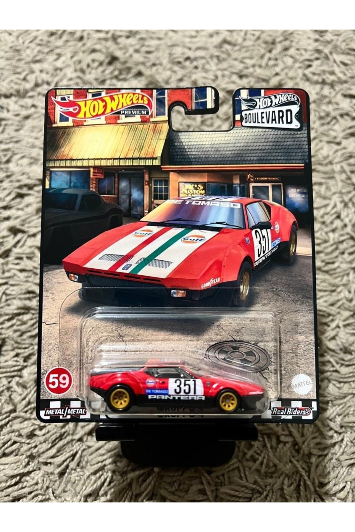 ماشین اسباب بازی PREMIUM DE TOMASO PANTERA GRUPPO 4 هات ویلز اورجینال HOT WHEELS