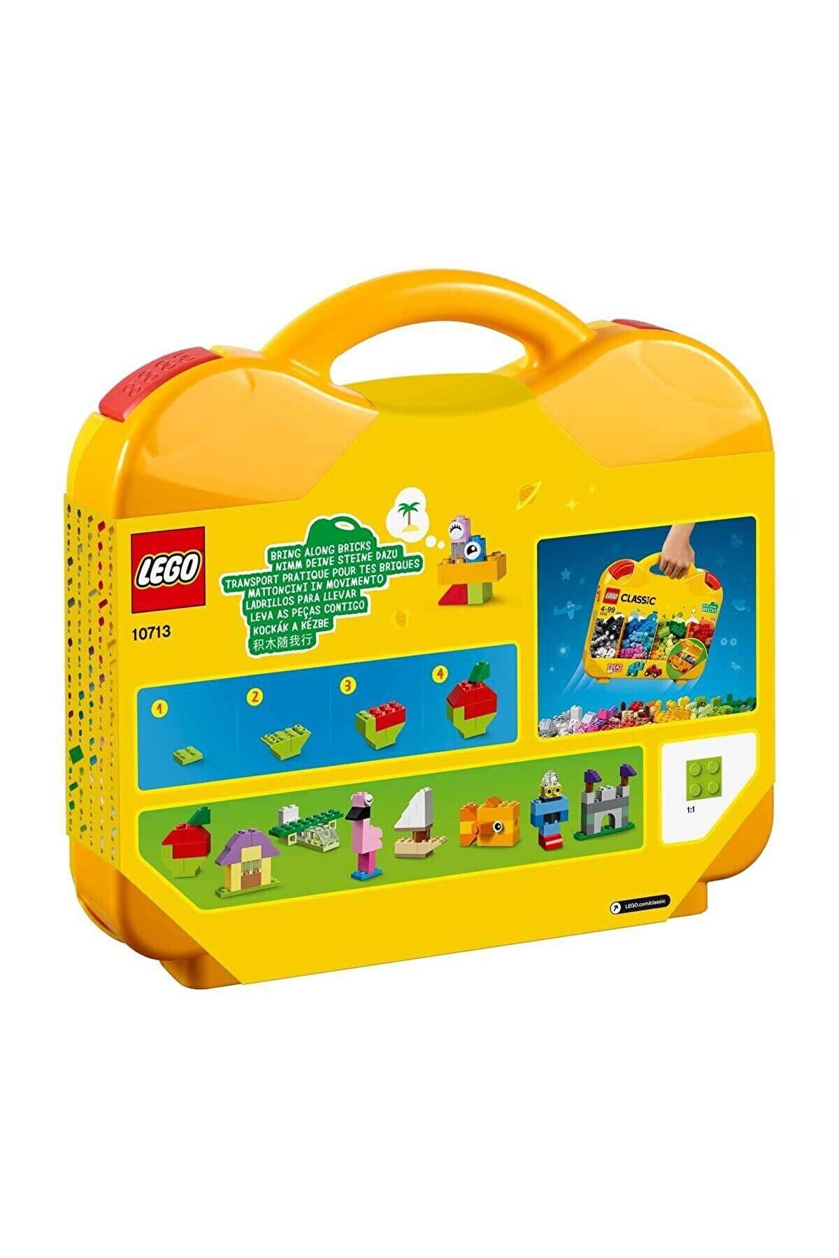 اسباب بازی های چوبی چمدان خلاقانه کلاسیک LMC10713 اورجینال LEGO