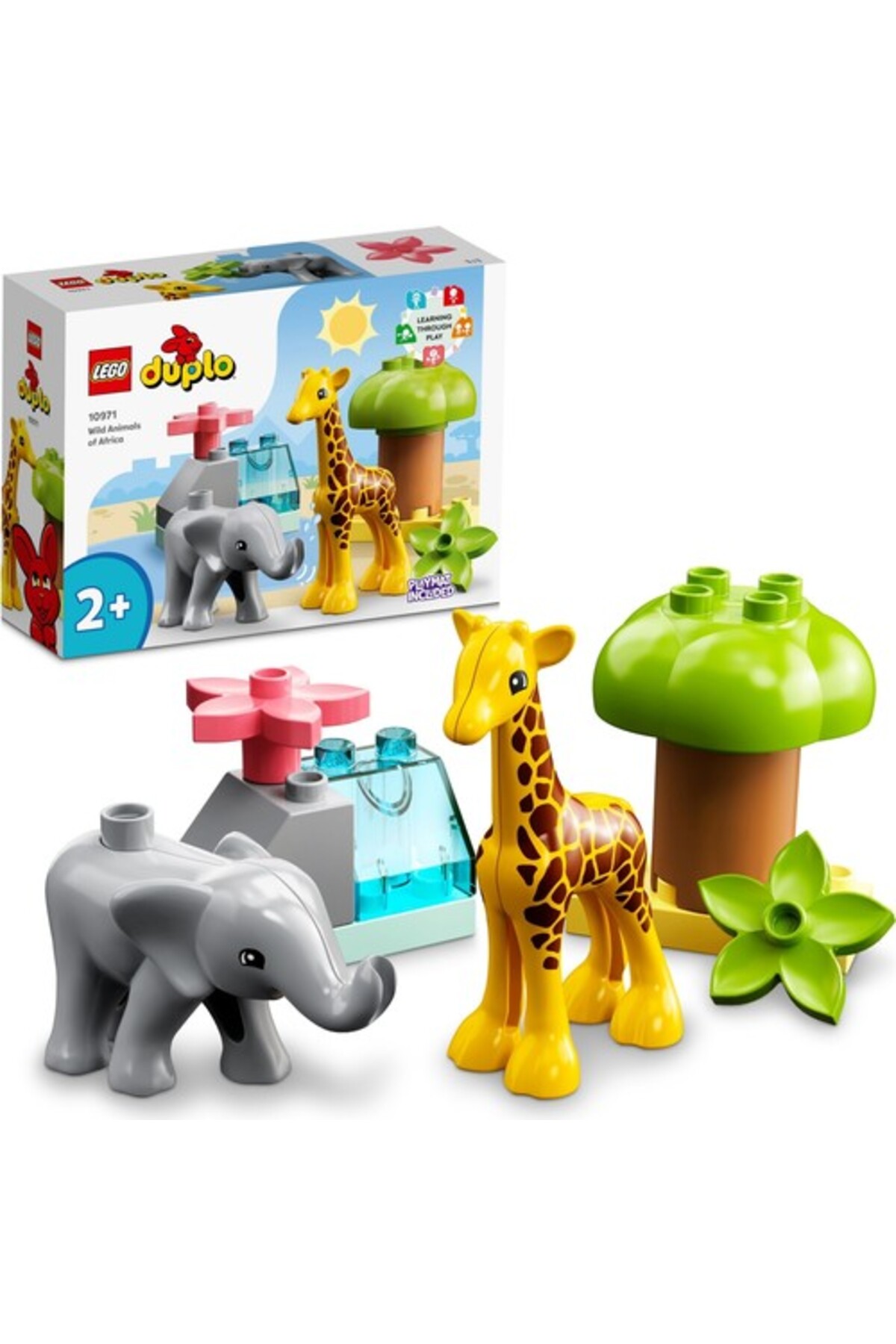 لگو و اسباب بازی های ساخت محور ® DUPLO® WILD AFRICAN ANIMALS 10971 ست ساختمان برای کودکان 2 سال به بالا 10 قطعه از ترکیه LEGO