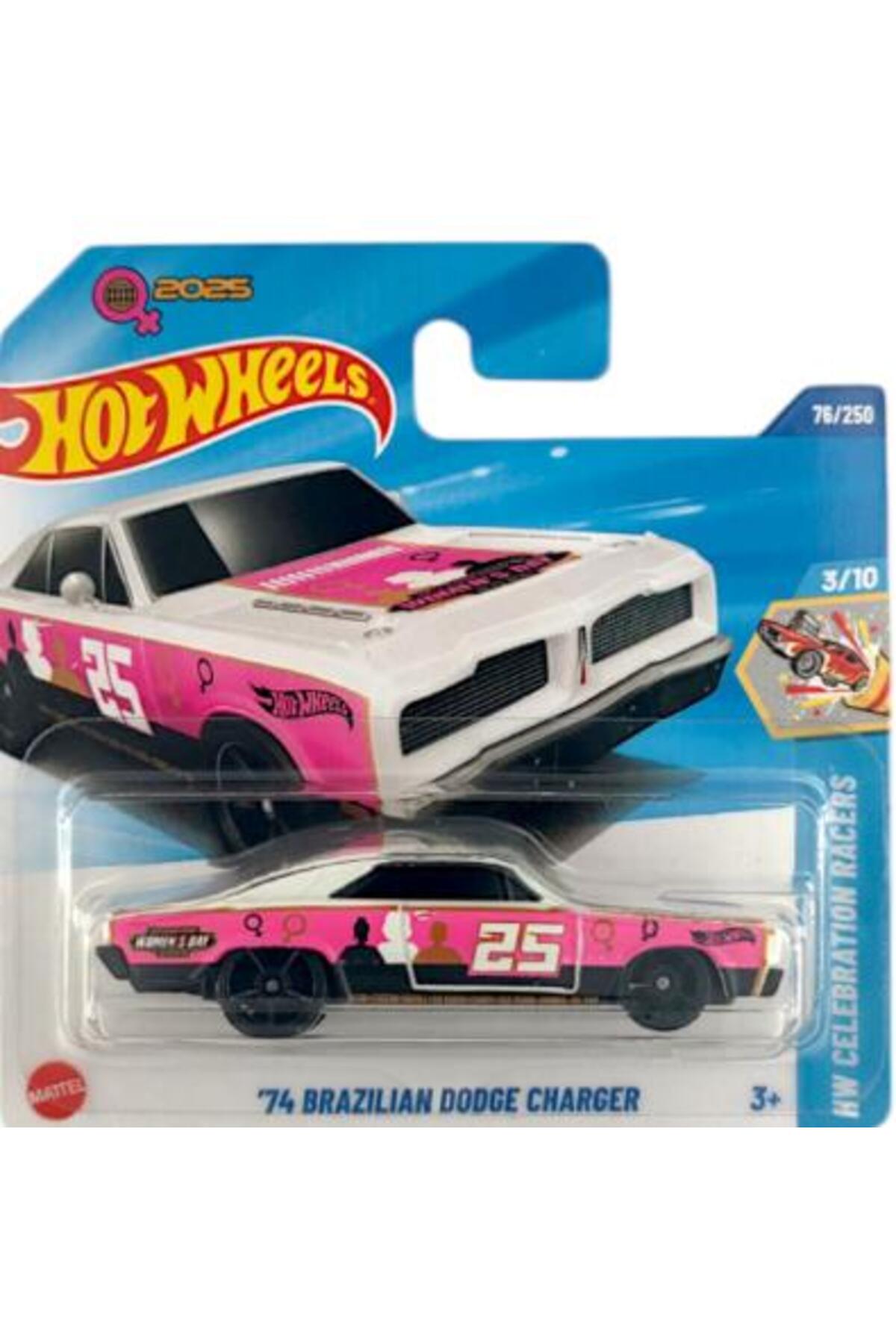 ماشین اسباب بازی SINGES '74 DODGE CHARGER HYX20 هات ویلز اورجینال HOT WHEELS