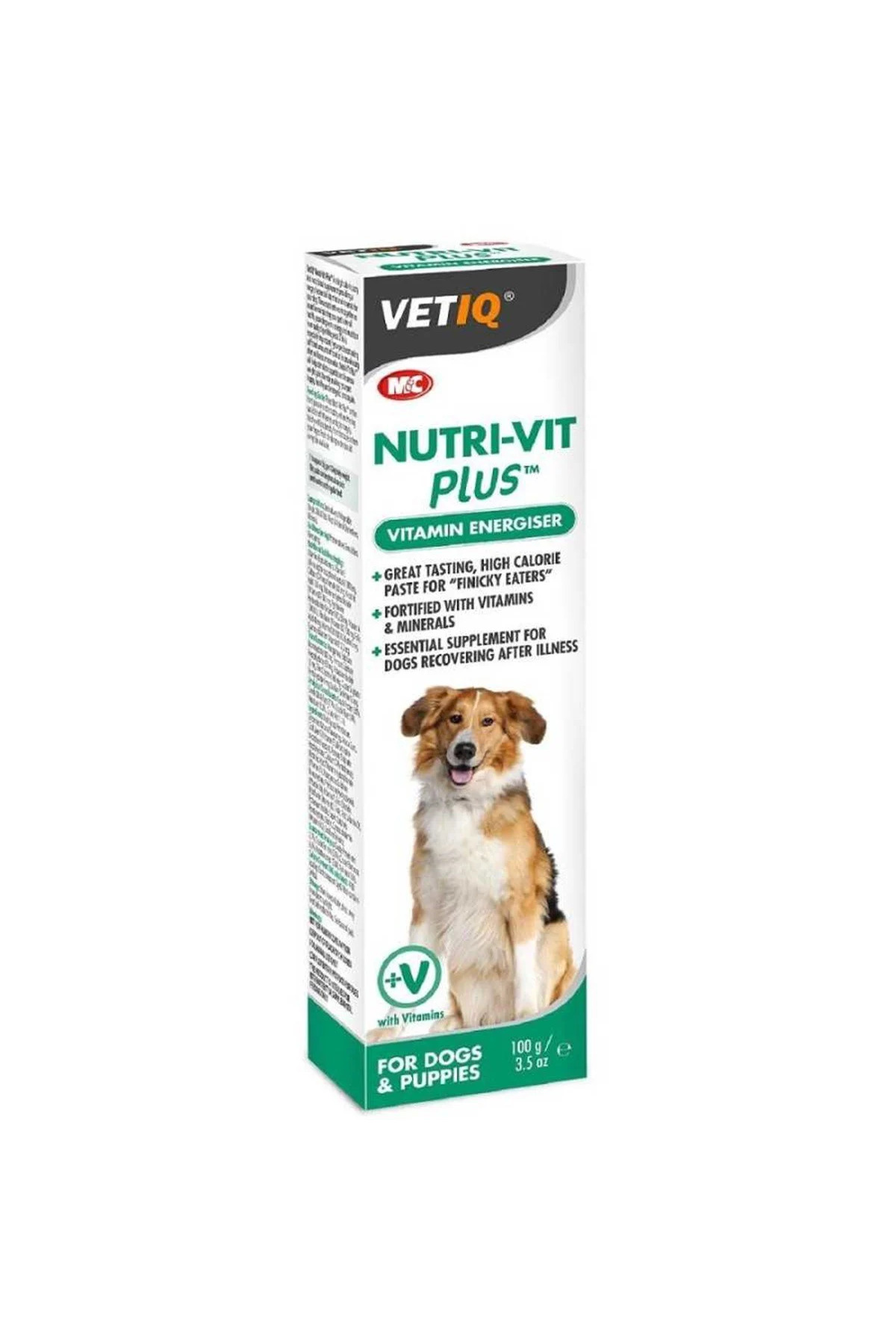 خمیر ویتامینه انرژی‌زا برای سگ‌ها MC Nutri-Vit Plus، ۱۰۰ گرم