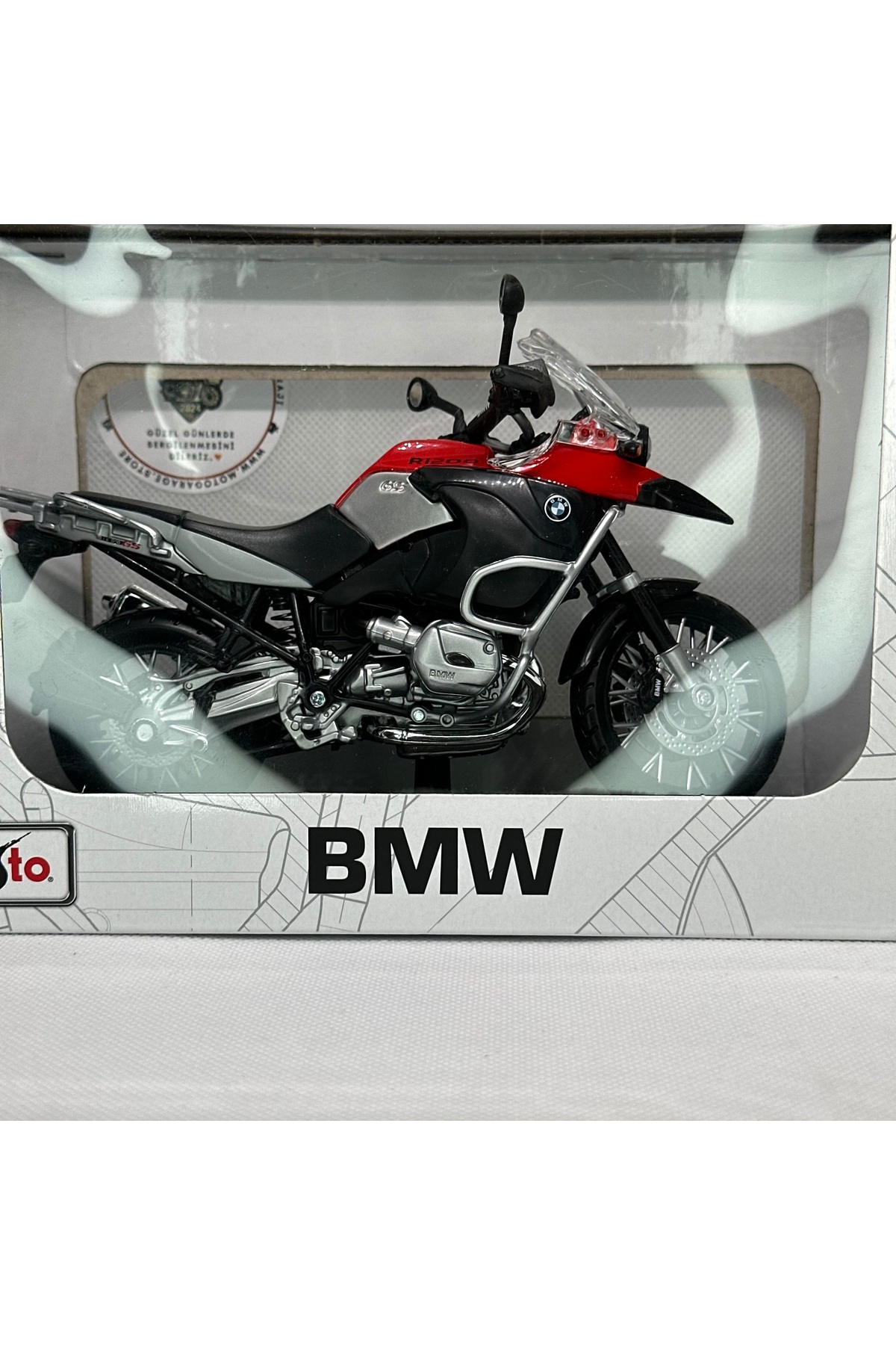 مدل خودرو موتورسیکلت BMW R1200 GS 1:12 DIECAST MODEL – فلزی اورجینال Maisto Diecast