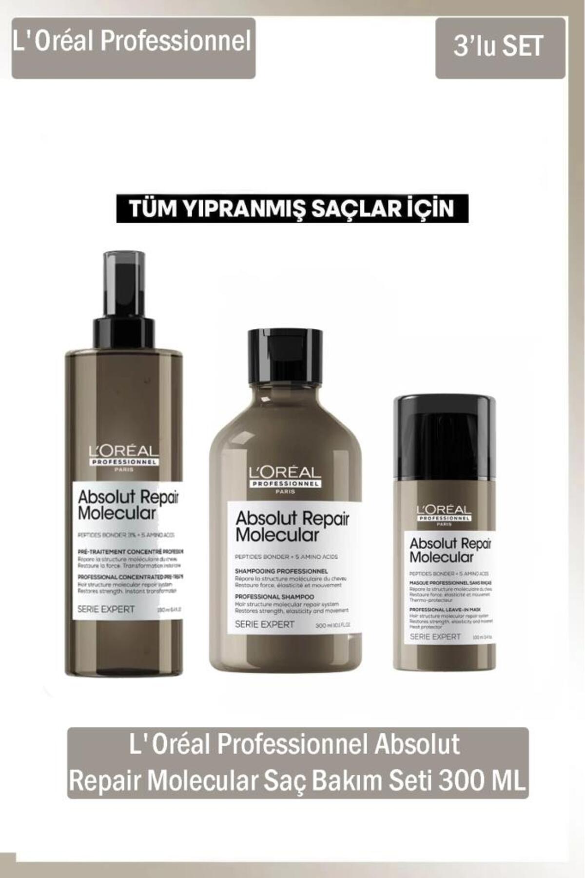 شامپو مردانه و زنانه مجموعه تعمیر نگهداری مولکولی ترمیم ABSOLUS ABSOLUT L'oreal Professionnel