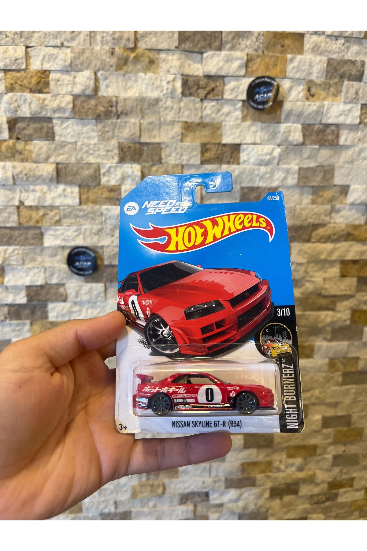 ماشین اسباب بازی نیسان SKYLINE GT R R34 هات ویلز اورجینال HOT WHEELS