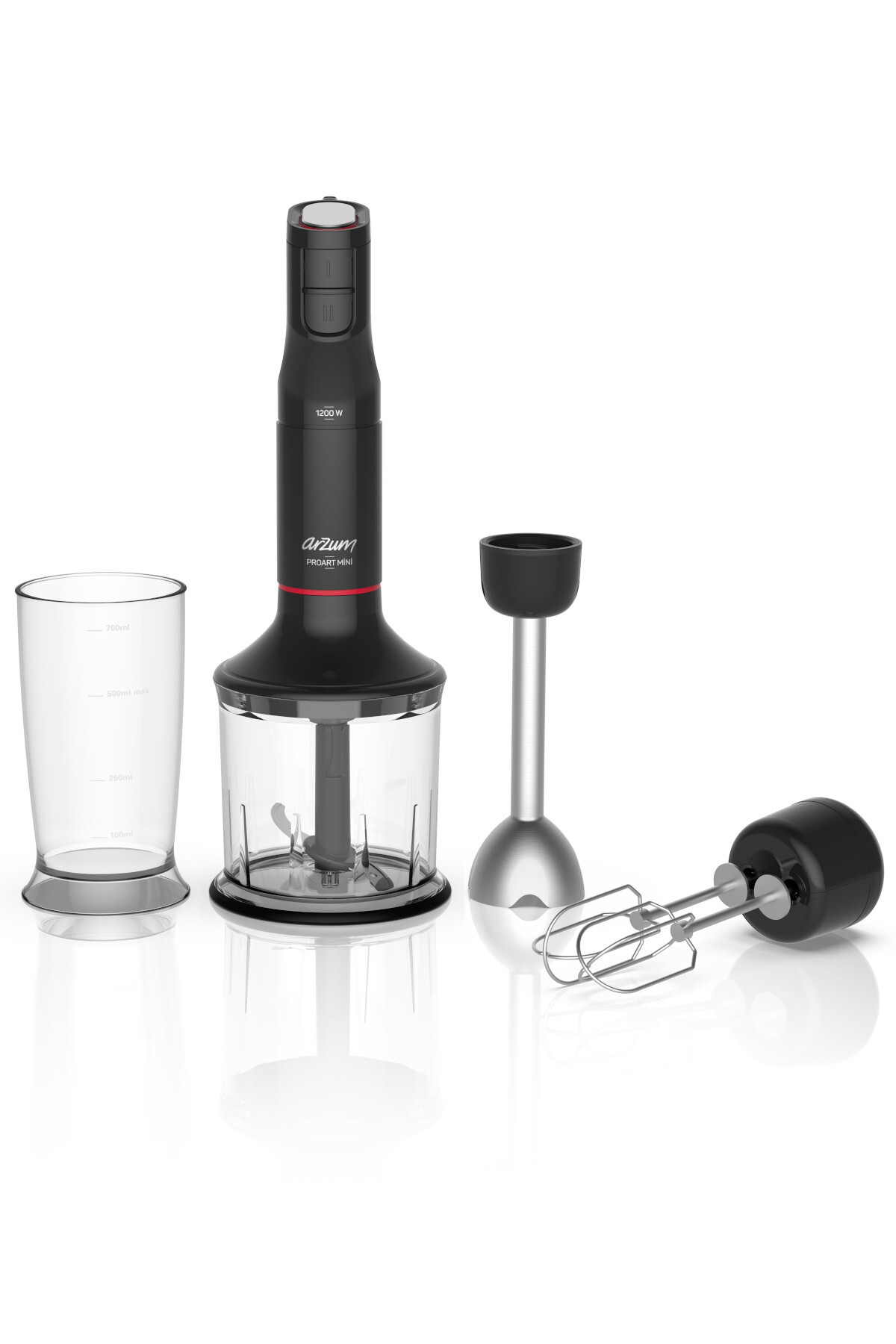 ست مخلوط کن PROART MINI BLENDER SET 1200W مشکی AR1150 اورجینال Arzum