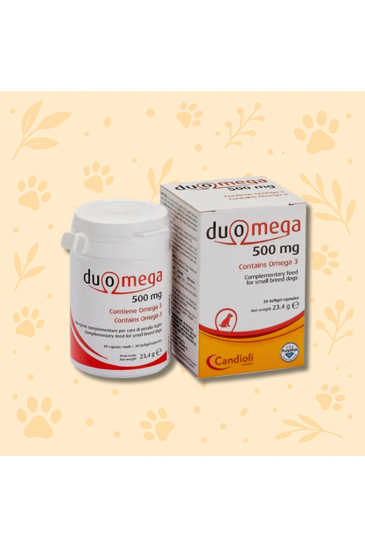 قرص مکمل سگ و گربه کاندیولی Candioli Duomega