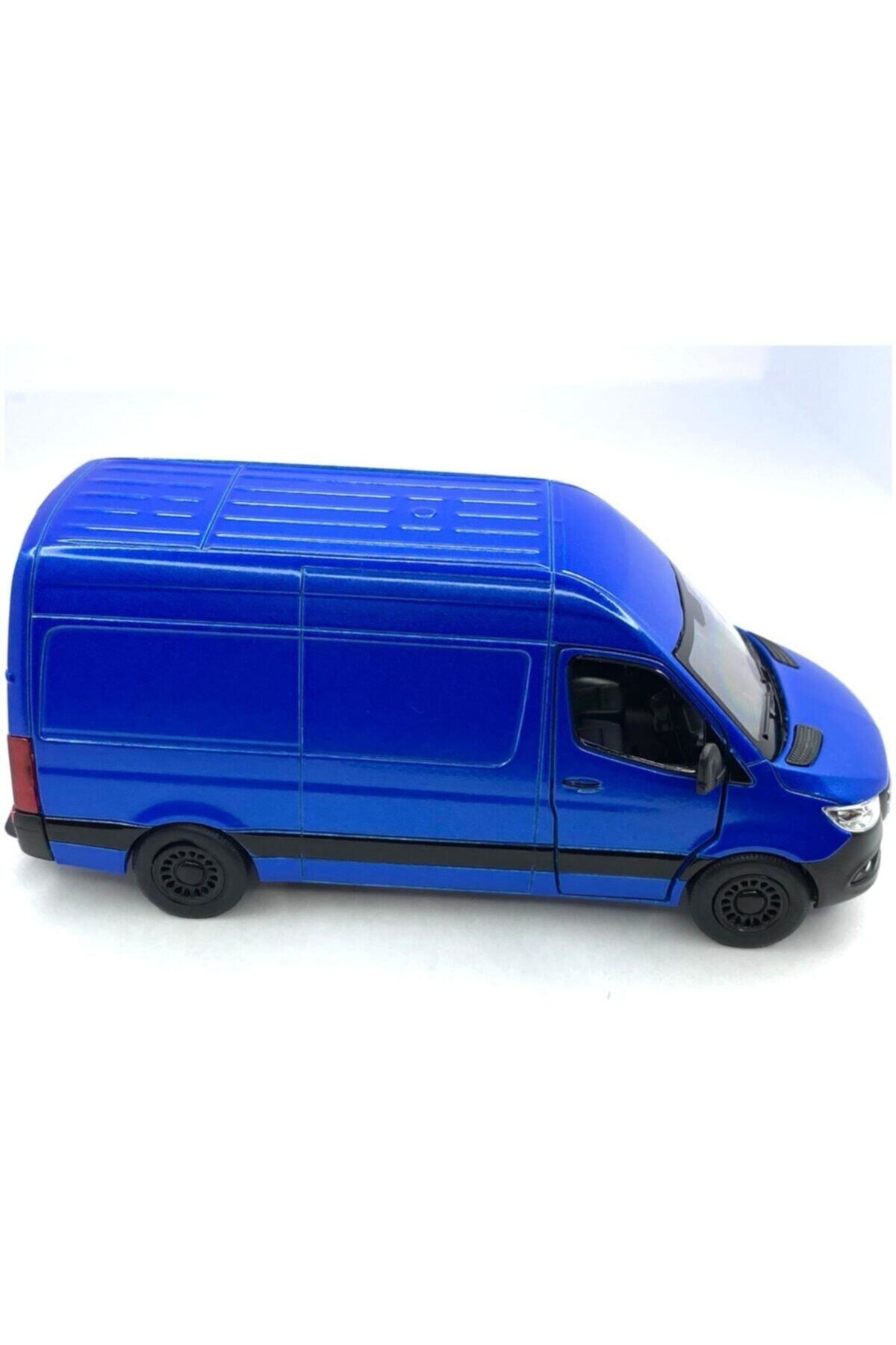 مدل خودرو ماشین آبی مرسدس اسپرینتر PULL &amp; DROP DIECAST اورجینال Kinsmart