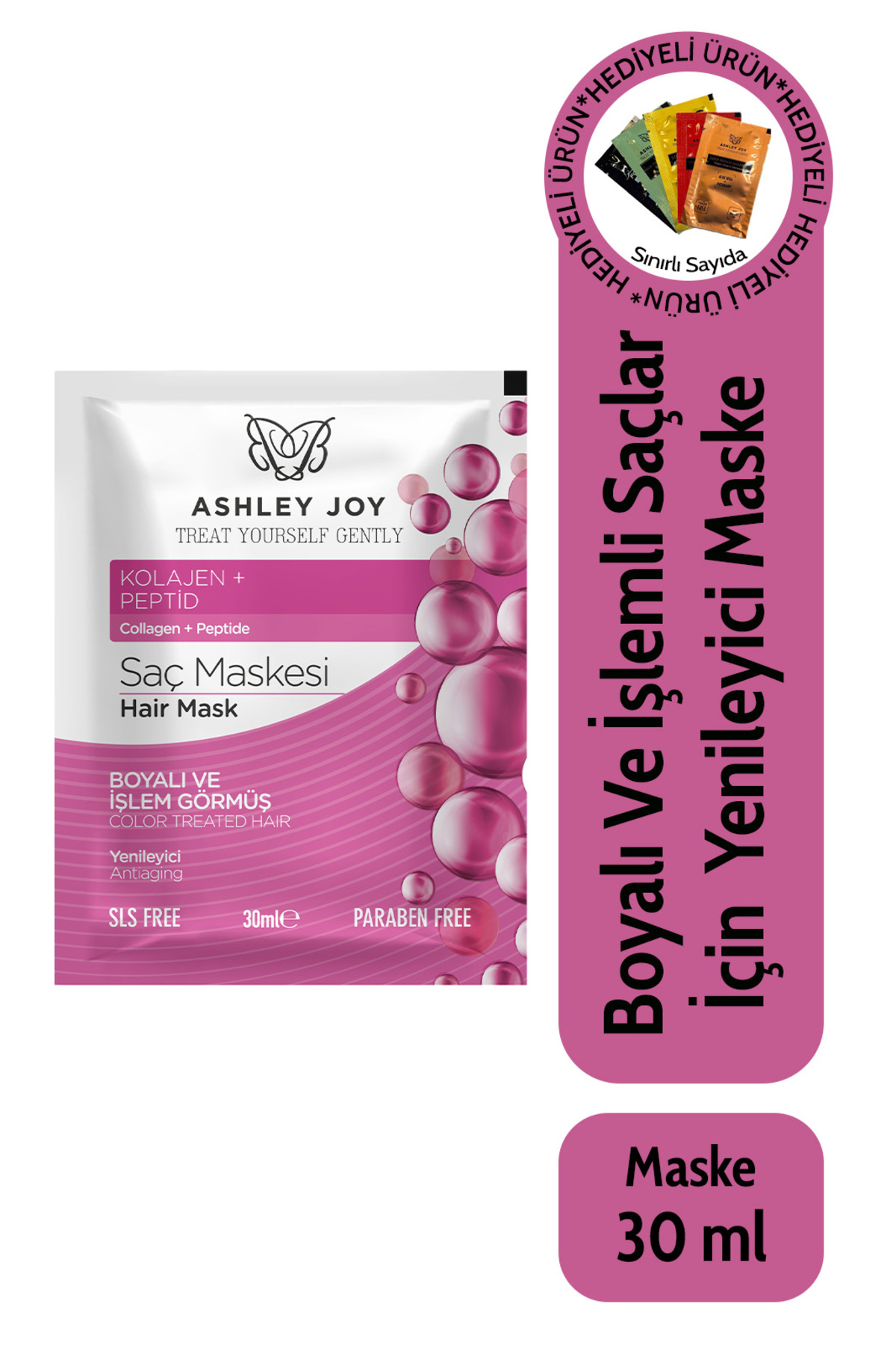 ماسک بازسازی کننده مو با آبکشی با حجم 30 میل اشلی جوی Ashley Joy