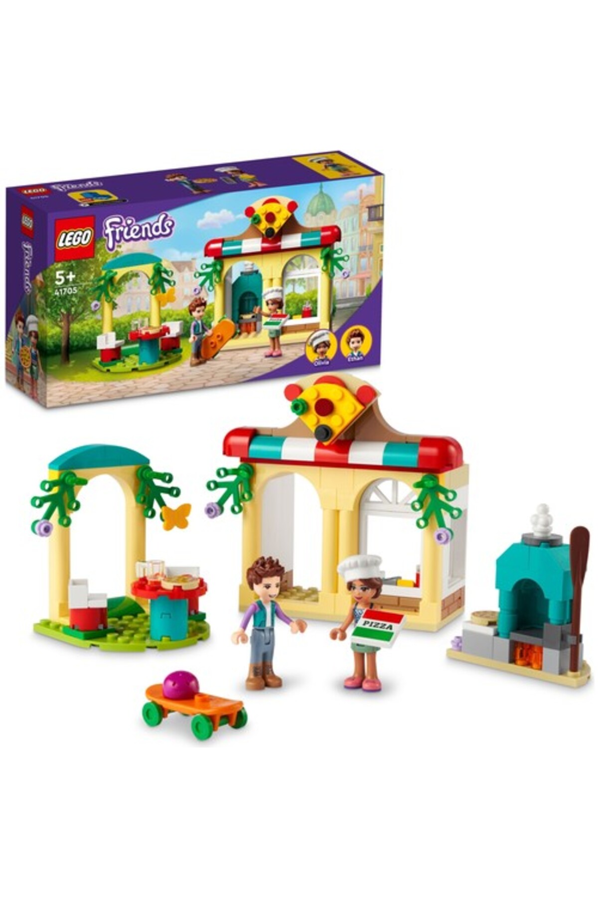 LEGO لگو دوستان Heartlake City Pizzeria 41705 - ست ساختمانی برای کودکان 5 سال به بالا (144 عدد)