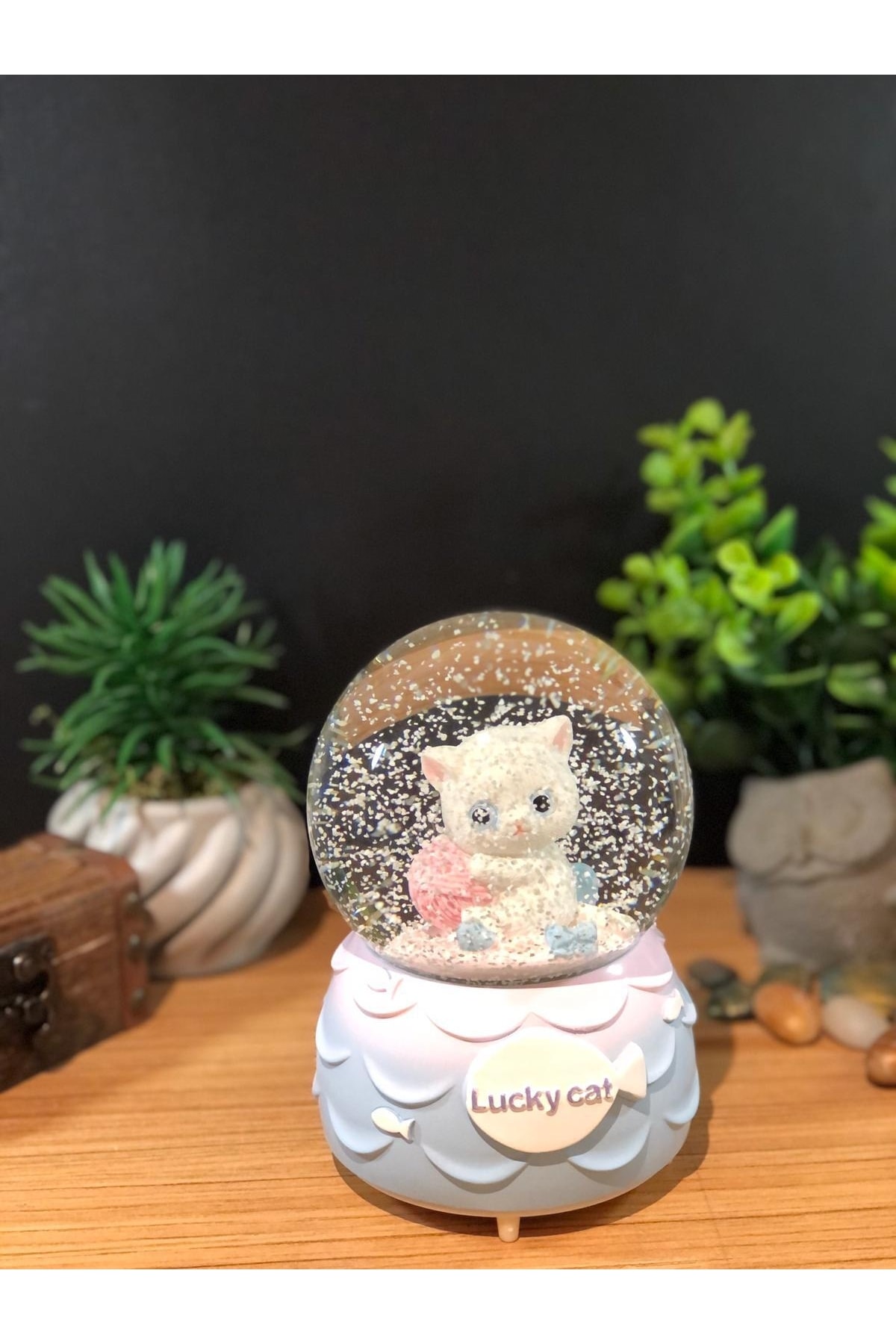 گوی برفی اسپری موزیکال روشن SNOW GLOBE سایز بزرگ از ترکیه Lapidaria