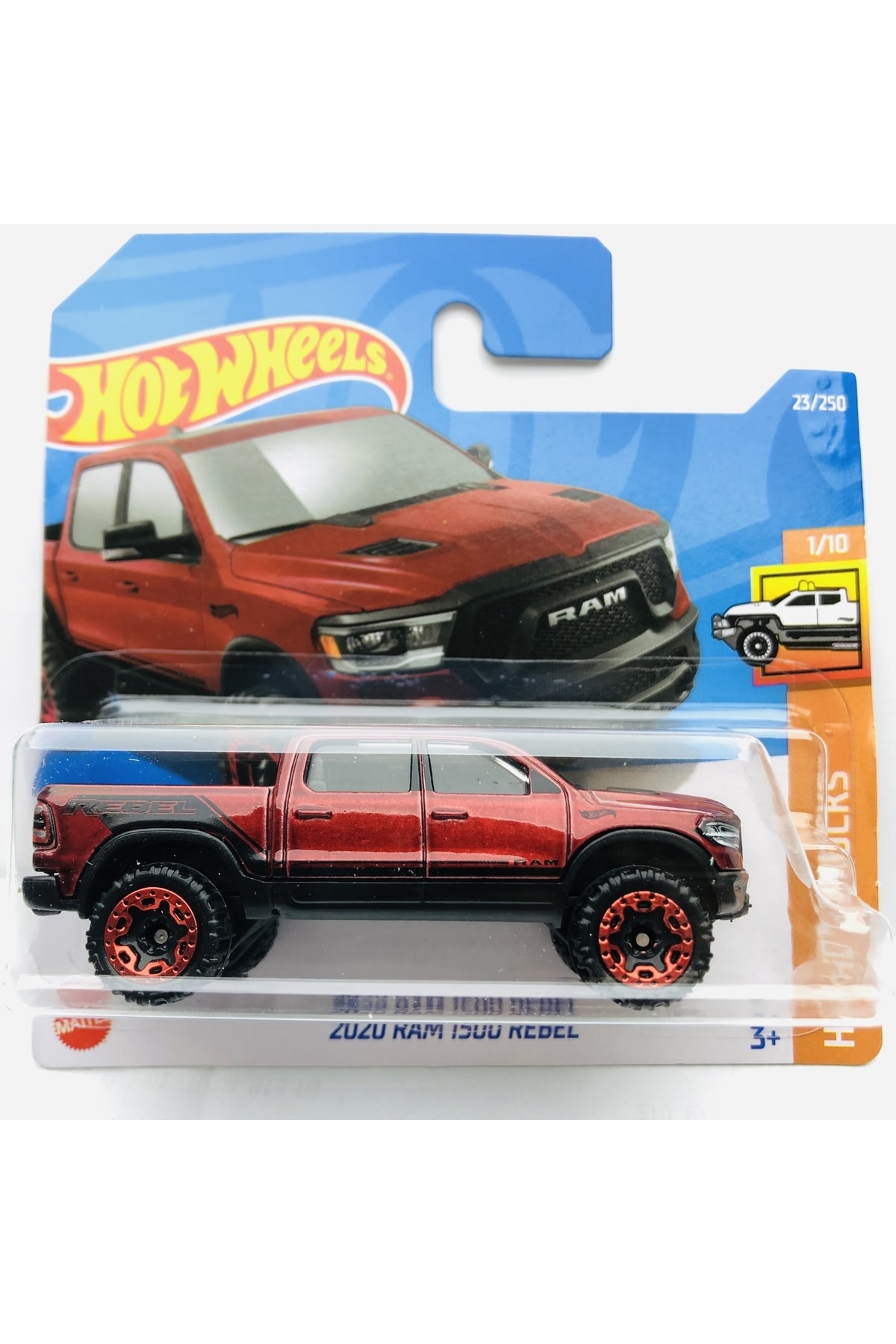 ماشین اسباب بازی 2020 RAM 1500 REBEL RED 1:64 SCALE HOTWHEELS BRAND 1 10 هات ویلز اورجینال HOT WHEELS