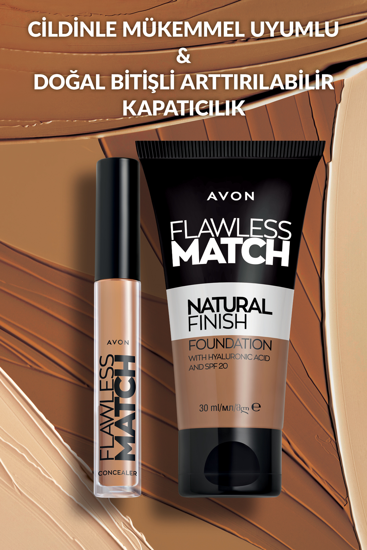 کانسیلر مایع بی عیب و نقص 21n رنگ بژ مناسب برای همه آون Avon