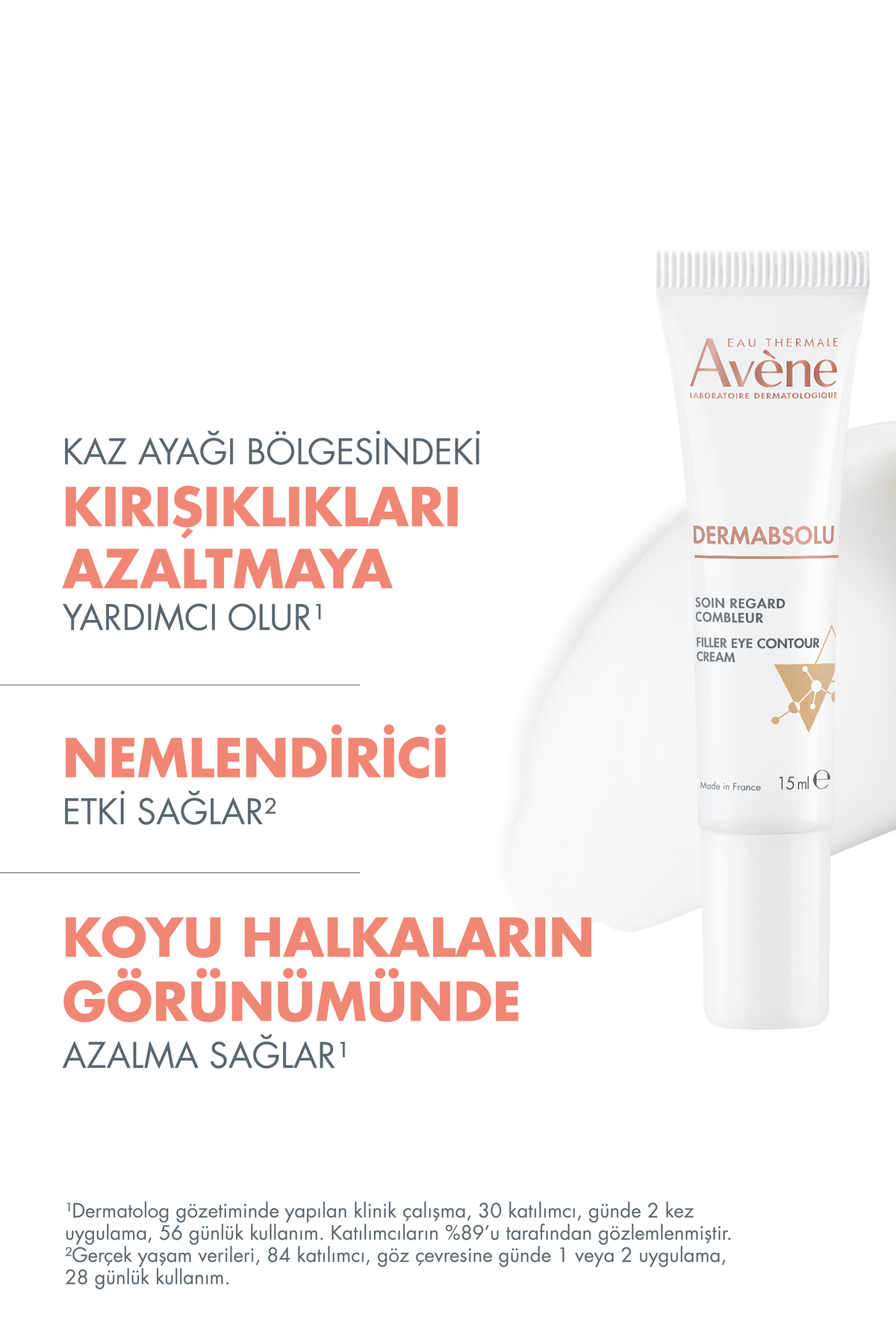کرم دور چشم نگهداری محیط DERMABSOLU GOZ 15 میل Avene