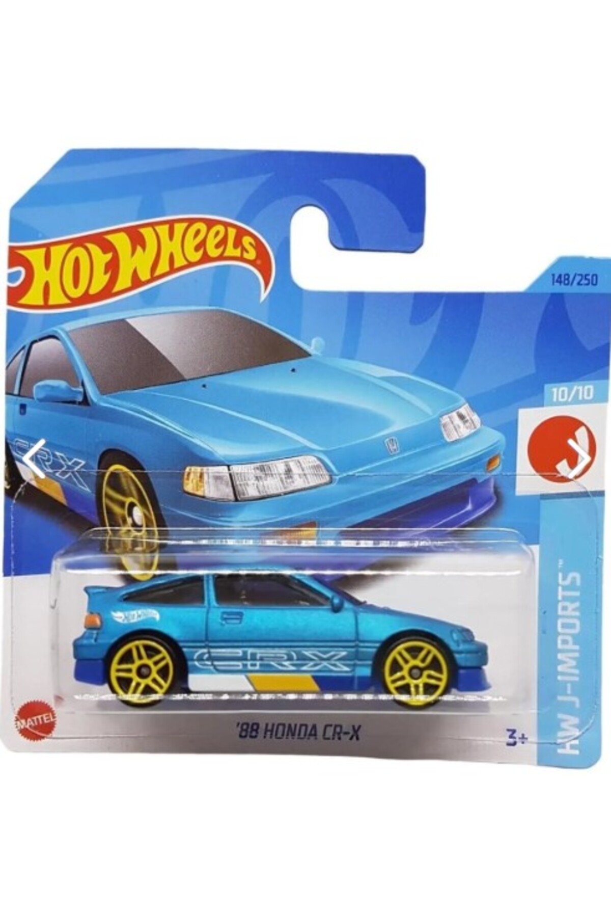 ماشین اسباب بازی های تکی HW J IMPORTS 10 '88 HONDA CR X 148 250 از ترکیه HOT WHEELS