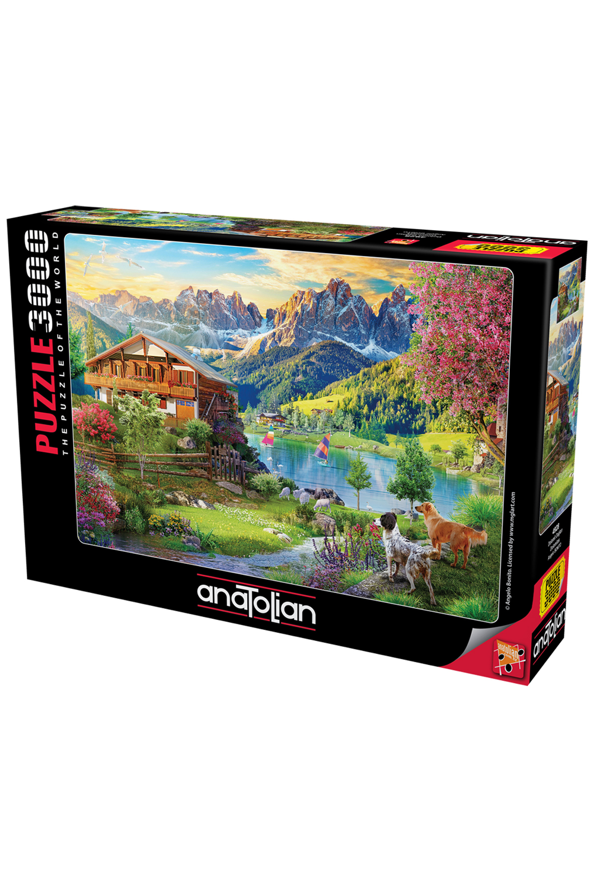 پازل 3000 تکه اره منبت کاری مویی کوه های دولومیت 4928 Anatolian Puzzle