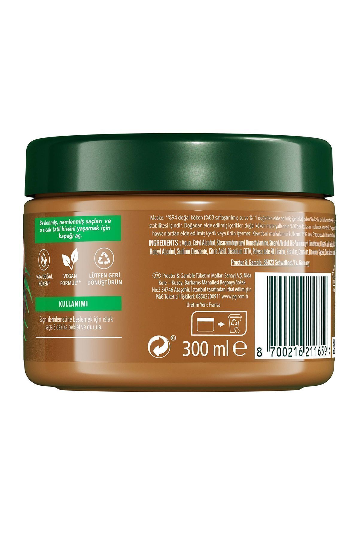 ماسک موی مرطوب کننده با رایحه نارگیل 300 میلی لیتر مناسب برای همه جنسیت ها هاربال اسانکاس Herbal Essences