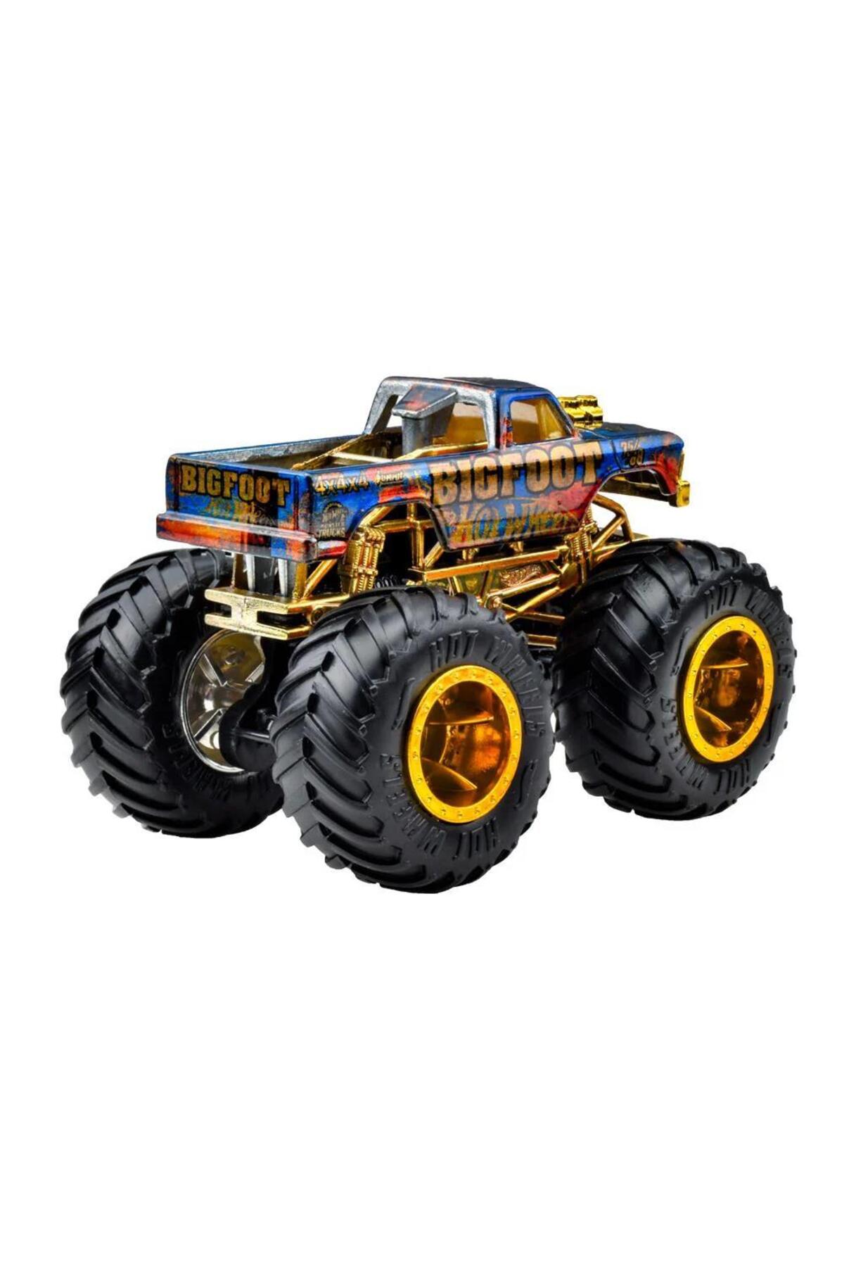 ماشین اسباب بازی JDV96 MONSTER TRUCKS BIGFOOT TROPHY CHAMPIONS SINGLE CAR JDV97 هات ویلز اورجینال HOT WHEELS