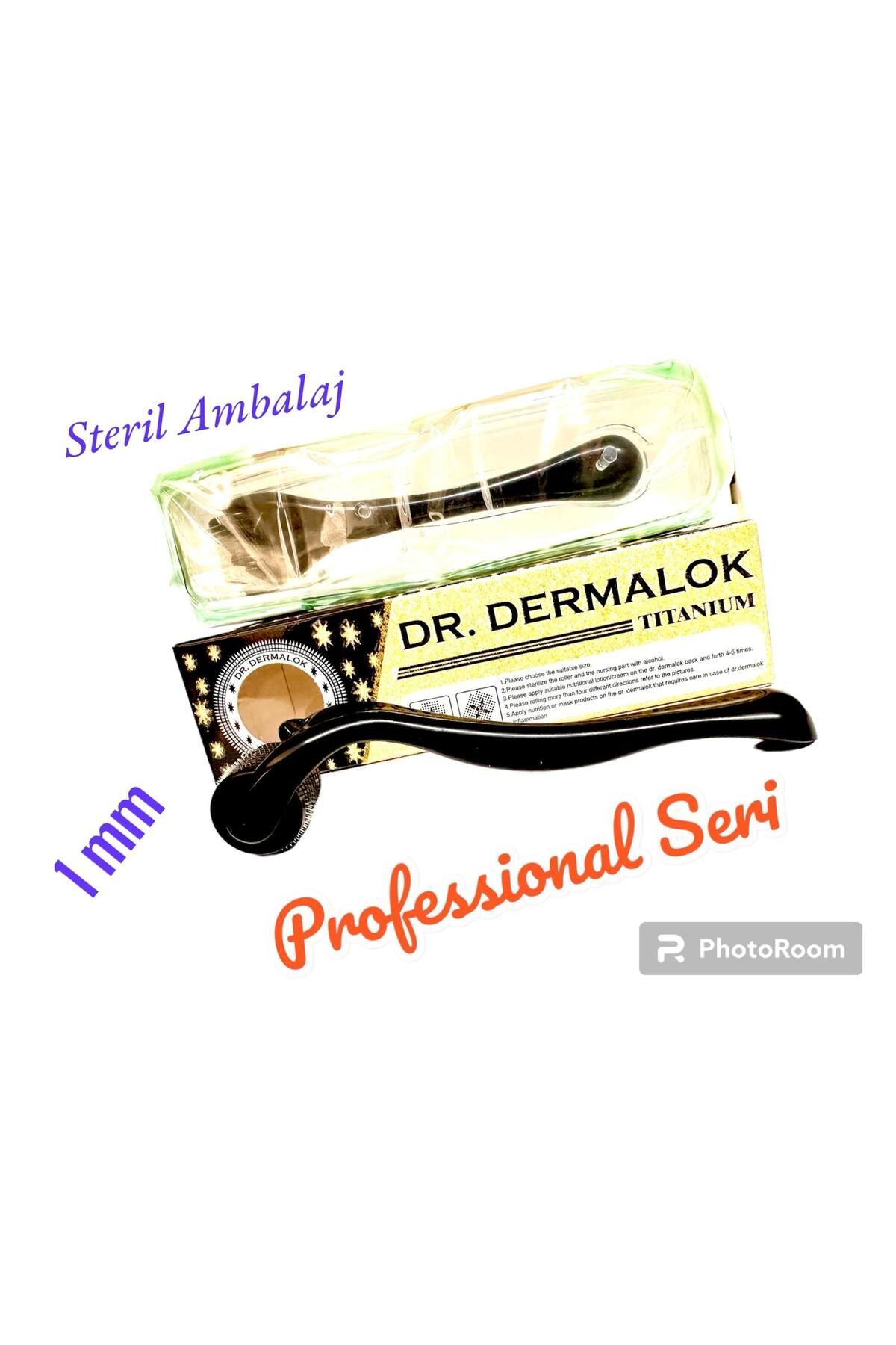 درمارولر فروش عمده تیتانیوم 540 سوزن 1 میلی متری مشکی اورجینال Dr.Dermalok