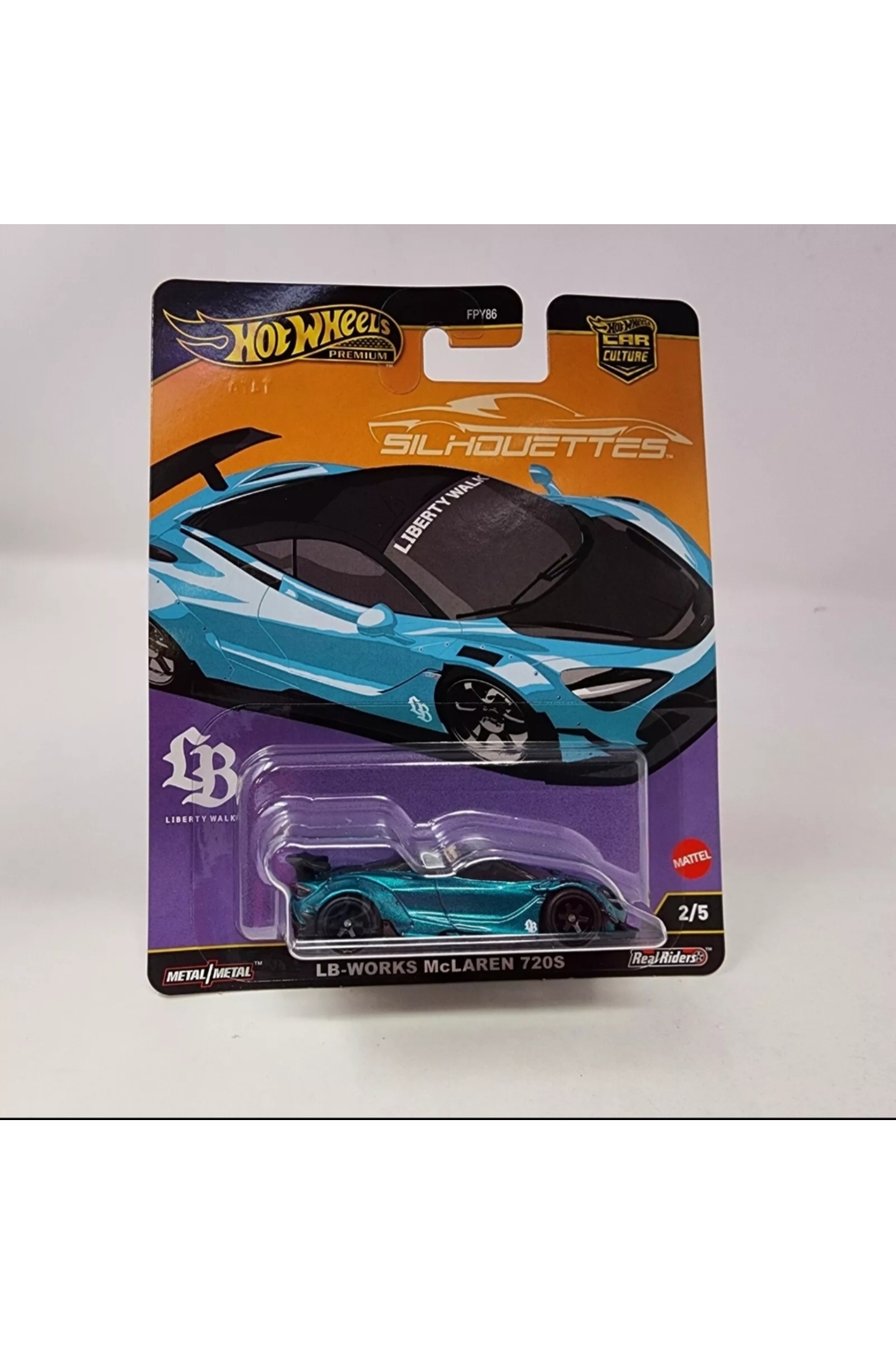 ماشین اسباب بازی 1 64 کشت اتومبیل SILHOUETTES LB WORKS MCLAREN 720S COLLECTION MODEL هات ویلز اورجینال HOT WHEELS