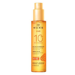 روغن برنزه‌کننده صورت و بدن نوکس Nuxe Sun SPF10، خشک و ۱۵۰ میلی‌لیتر