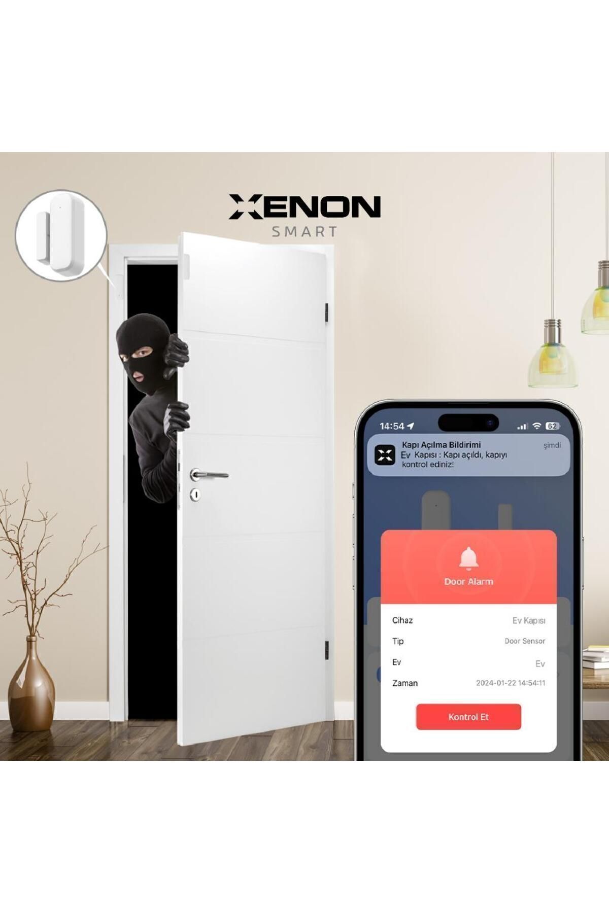حسگر هوشمند در و پنجره زنون اسمارت Xenon Smart X7502 با Wi-Fi و بلوتوث