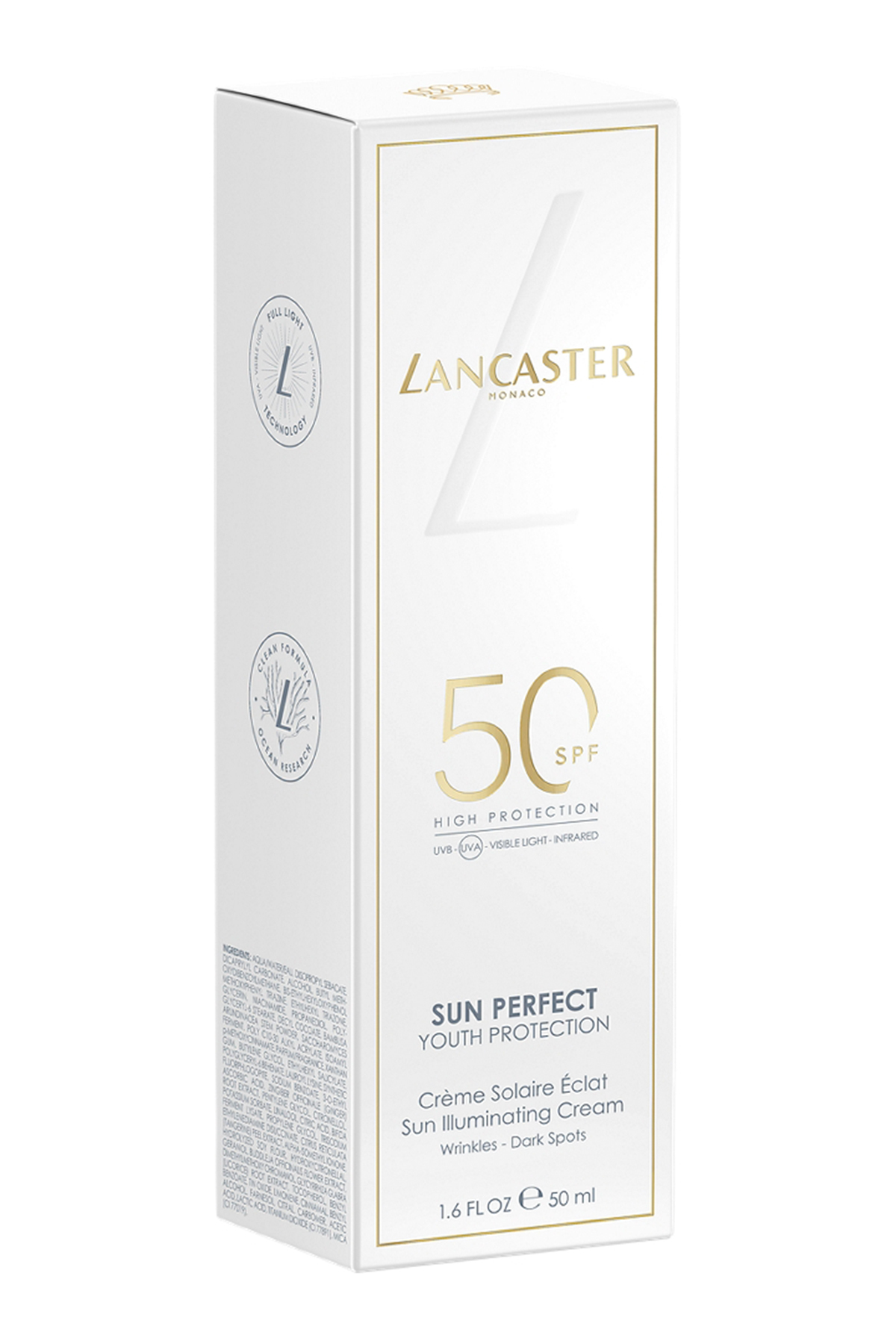 کرم ضد آفتاب صورت روشنایی خورشید کامل SPF50 50 میل Lancaster