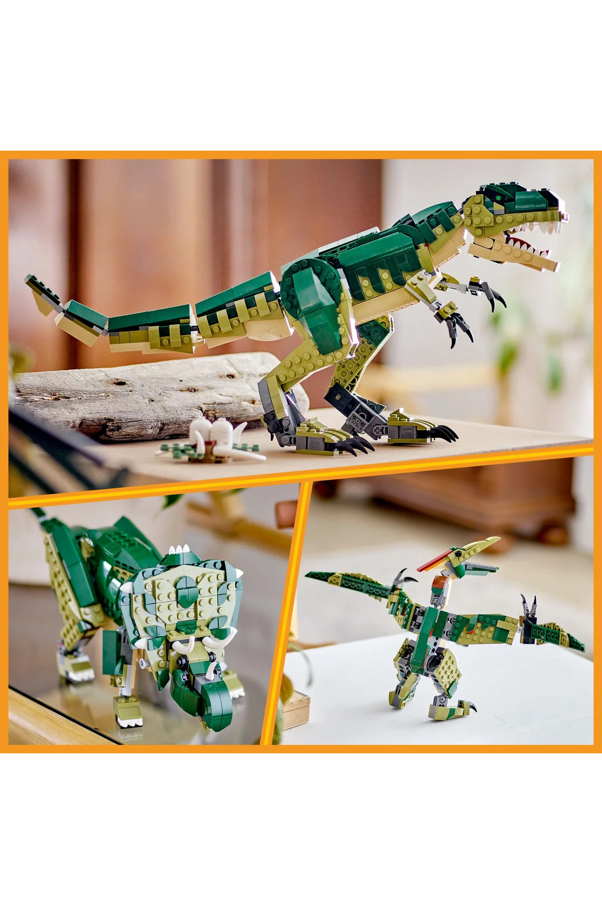 لگو و اسباب بازی های ساخت محور ® CREATOR 3 IN 1 T. REX 31151 – مجموعه ساختمان خلاقانه مدل دایناسور برای 9+ 626P از ترکیه LEGO