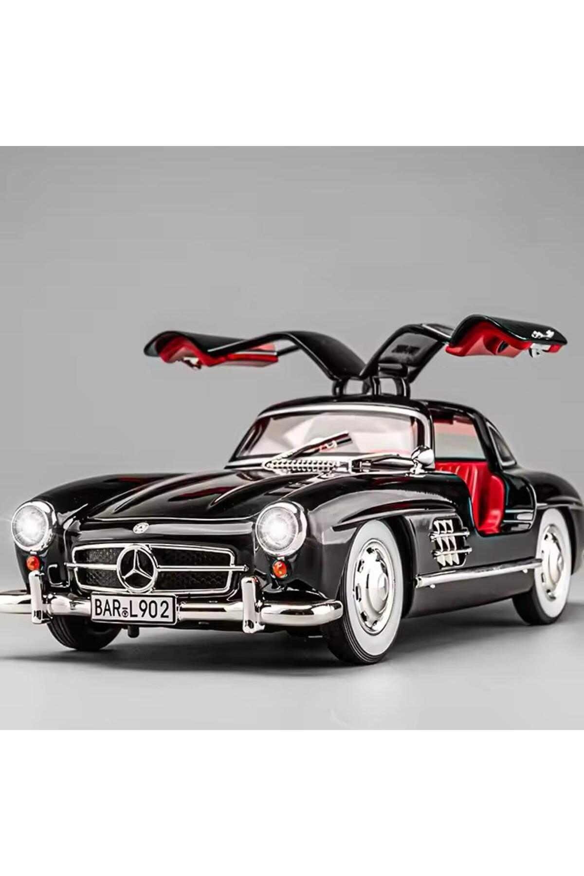 مدل خودرو MERCEDES BENZ 300 SL BLACK 1954 MODEL CLASSIC CAR 1 24 SCALE 300SL از ترکیه SECTOYS