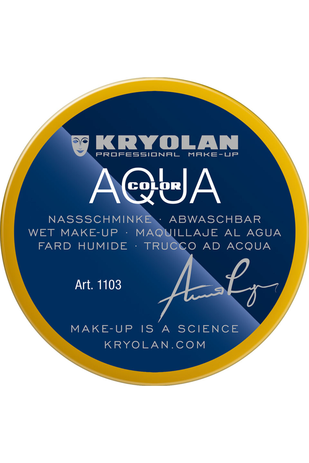 Kryolan آی لاینر آبی آکوکالر حجیم 55 میلی لیتر 01103 509