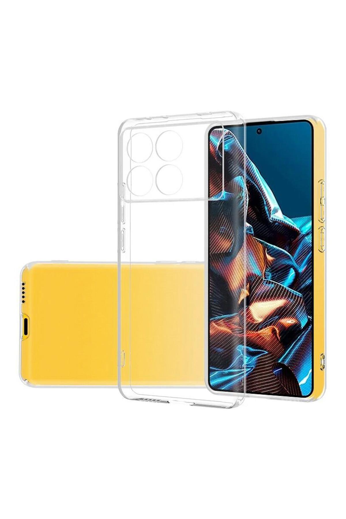 کاور و قاب محافظ شیائومی POCO X6 PRO 5G سازگار با سیلیکونی شفاف ZEBANA اورجینال Zebana