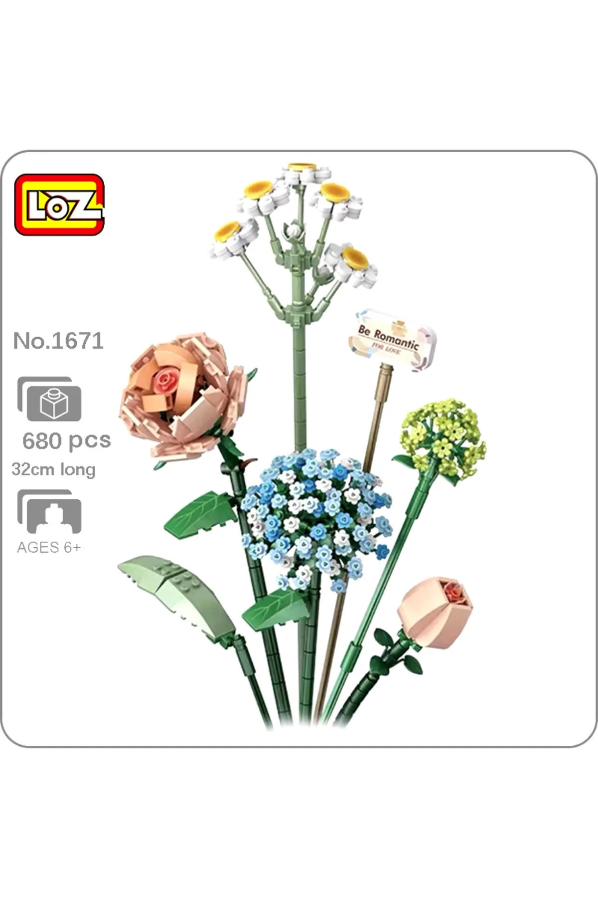 لگو و اسباب بازی های ساخت محور ست بلوک گل تزئینی دسته LOZ 1671 680 قطعه از ترکیه Vagonlife