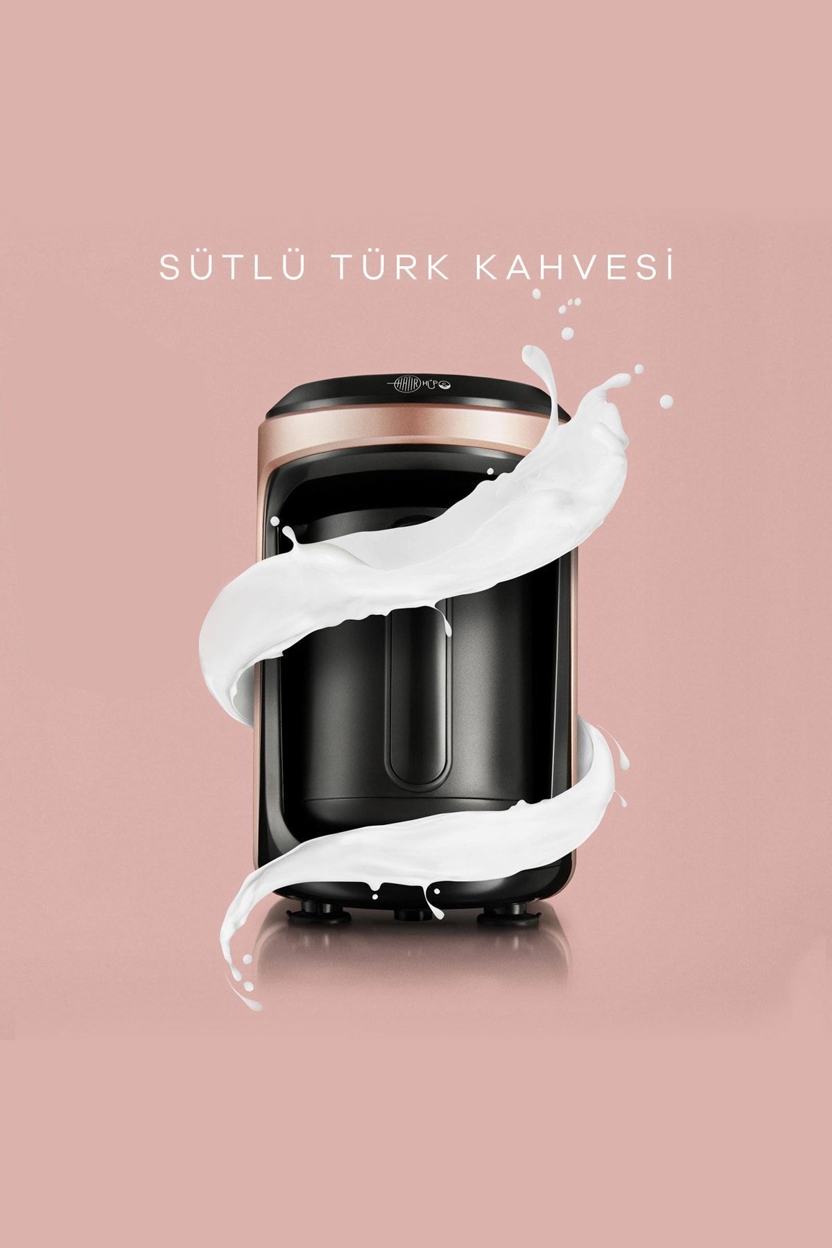 قهوه ساز ترک ترکی با شیر ROSEGOLD اورجینال Karaca