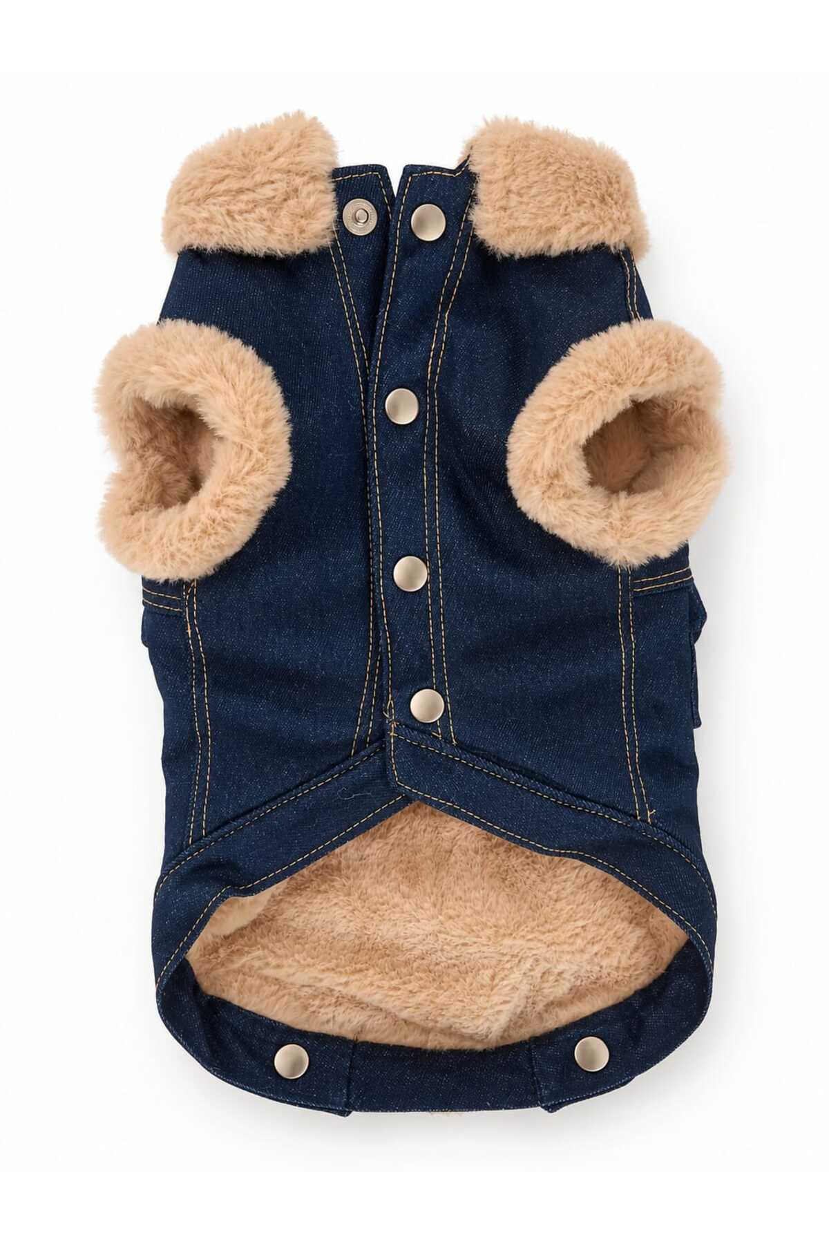 کت جین سگ Cosy Up لولو د اربن پاپ Lulu The Urban Pup با آستر پشم مصنوعی آبی
