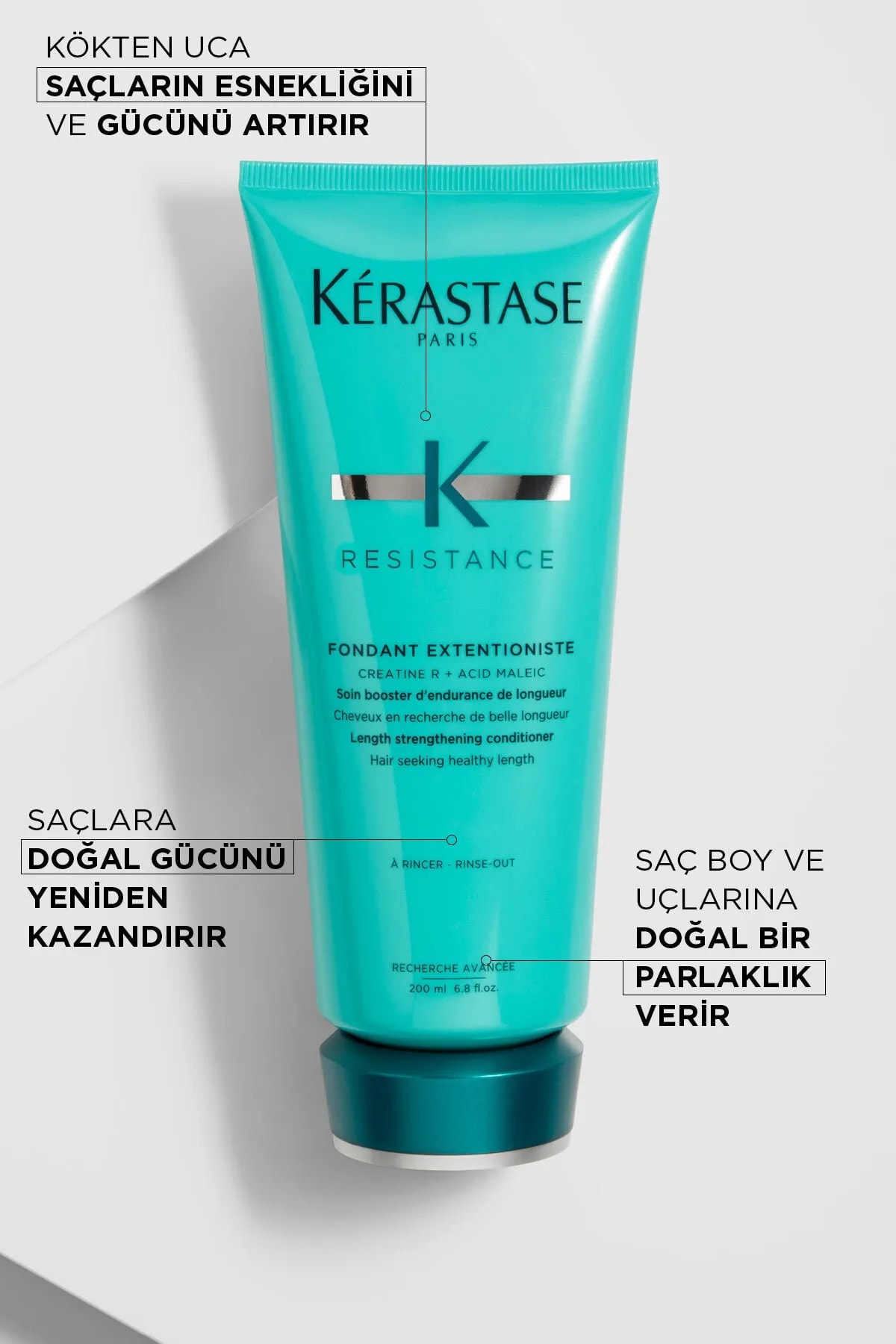 کرم مو ریپیر کننده بدون سولفات با مقاومت و براقت 200 میلی لیتر رنگ آئوری کراستاس Kerastase