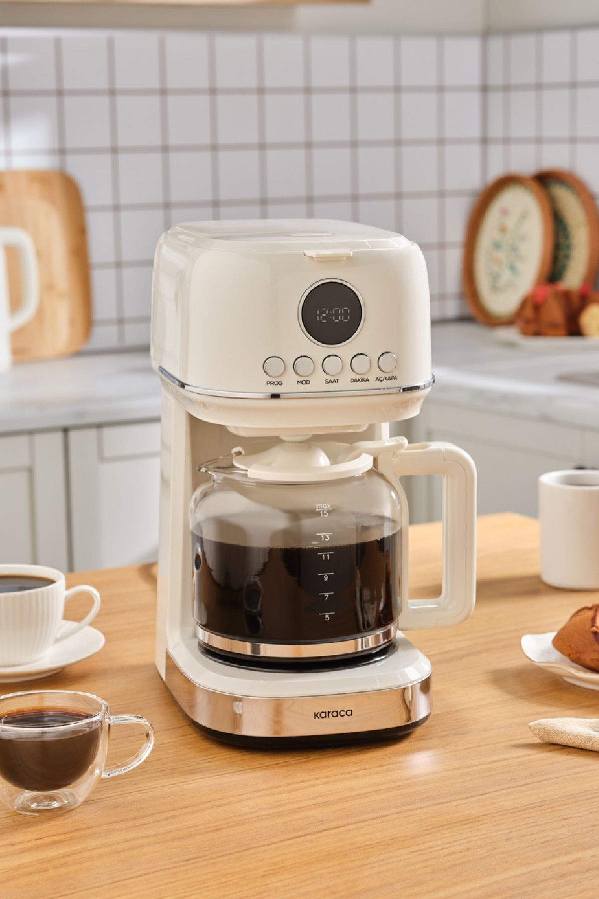 قهوه ساز فیلتری کرم فیلتر رترو MULTIBREW اورجینال Karaca