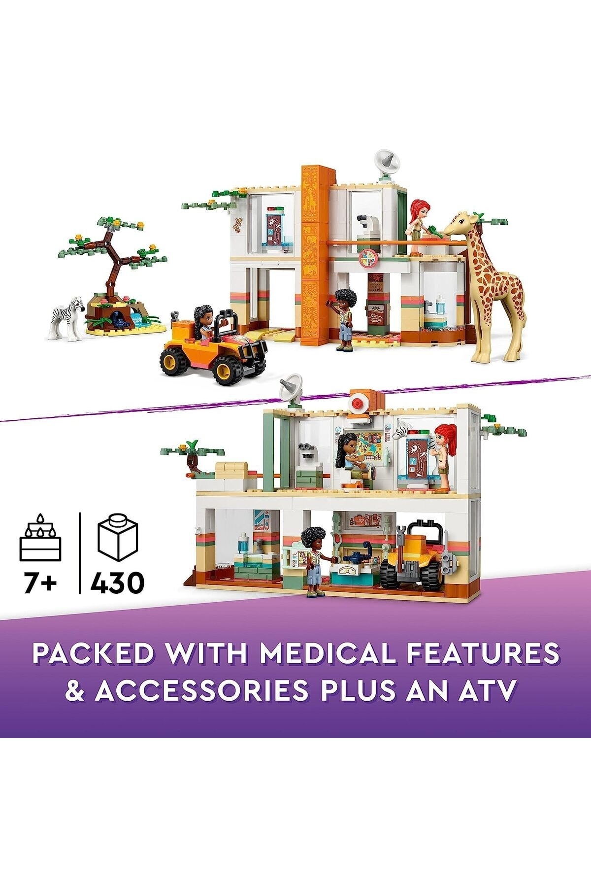 لگو ® دوستان مرکز بازیابی حیوانات وحشی میا 41717 7 سال بالاتر برای 3 حیوان اورجینال LEGO