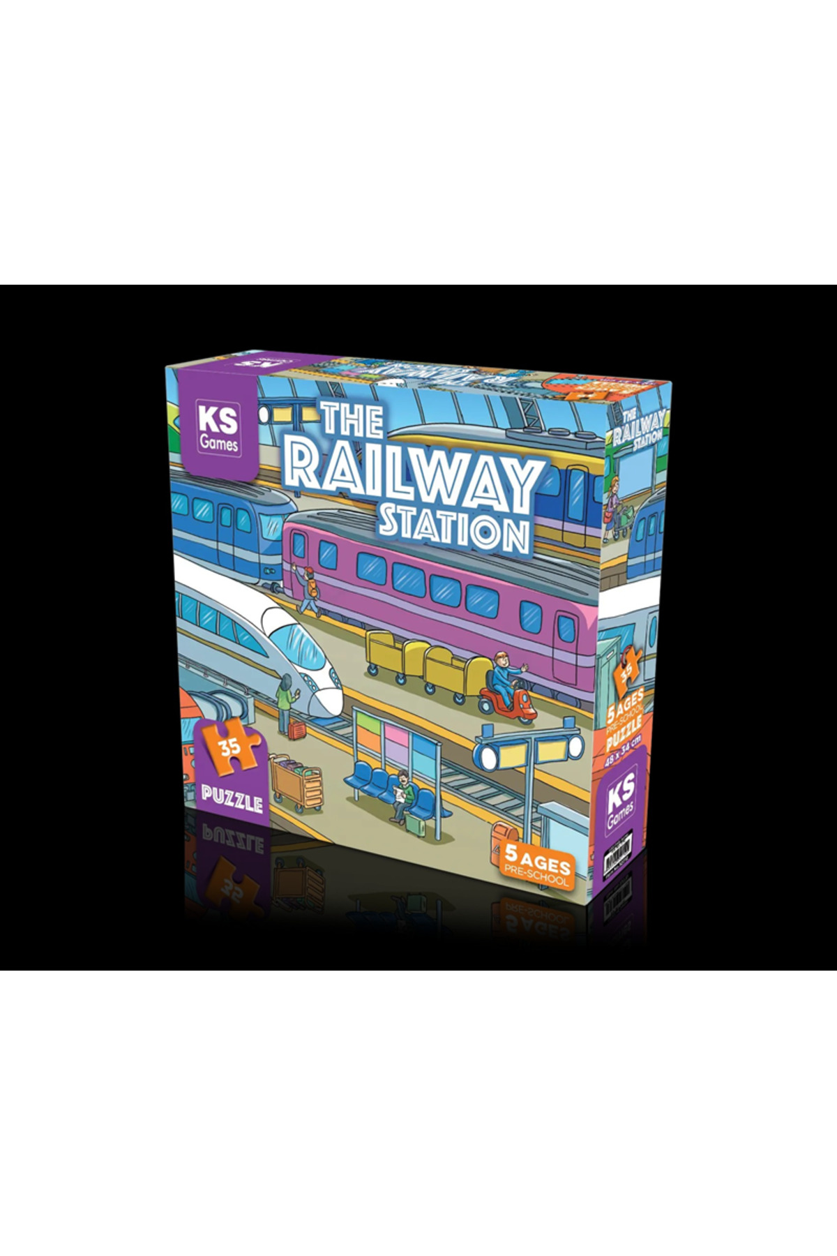 پازل PRS 32712 THE RAILWAY STATION PRE SCHOOL PUZZLE KS از ترکیه Genel Markalar