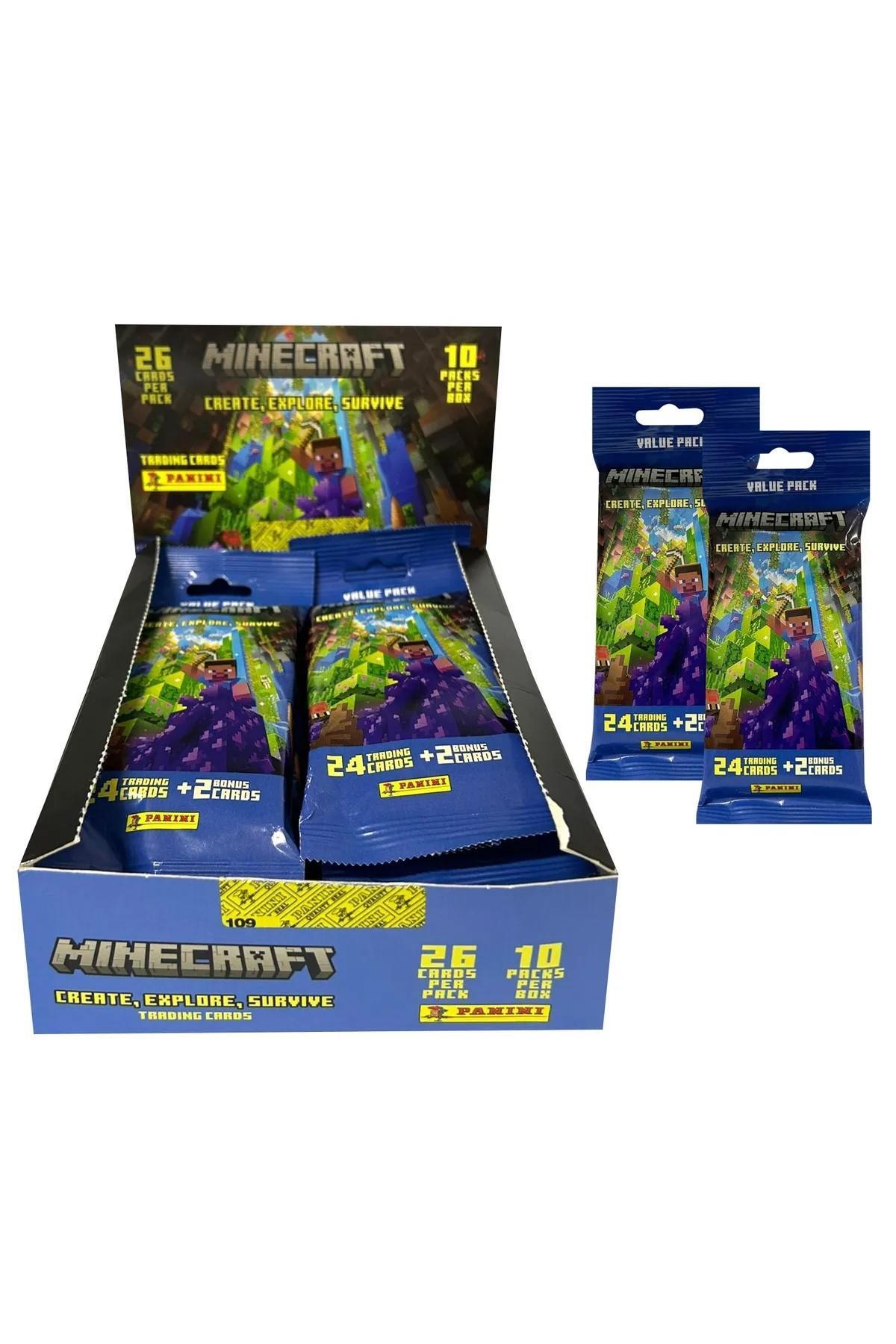 کارت بازی بسته چربی MINECRAFT TC اورجینال Panini