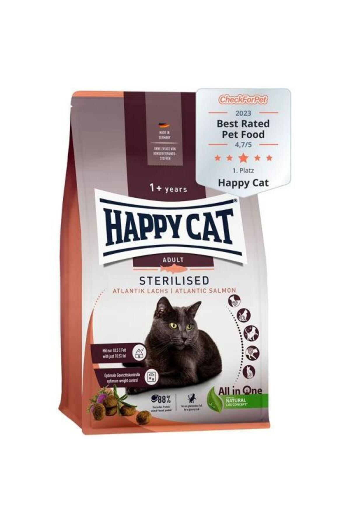 غذای خشک گربه هپی کت Happy Cat با سالمون آتلانتیک، ۱۰ کیلوگرم