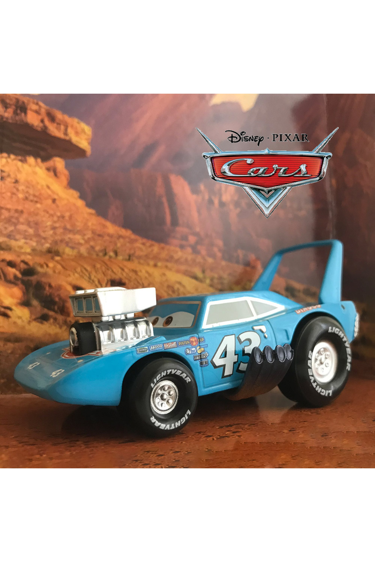 مدل خودرو سری HOT RODDIN: DISNEY CARS MCQUEEN AND THE KING مجموعه ماشین فلزی 11 سانتی متری اورجینال DİSNEY