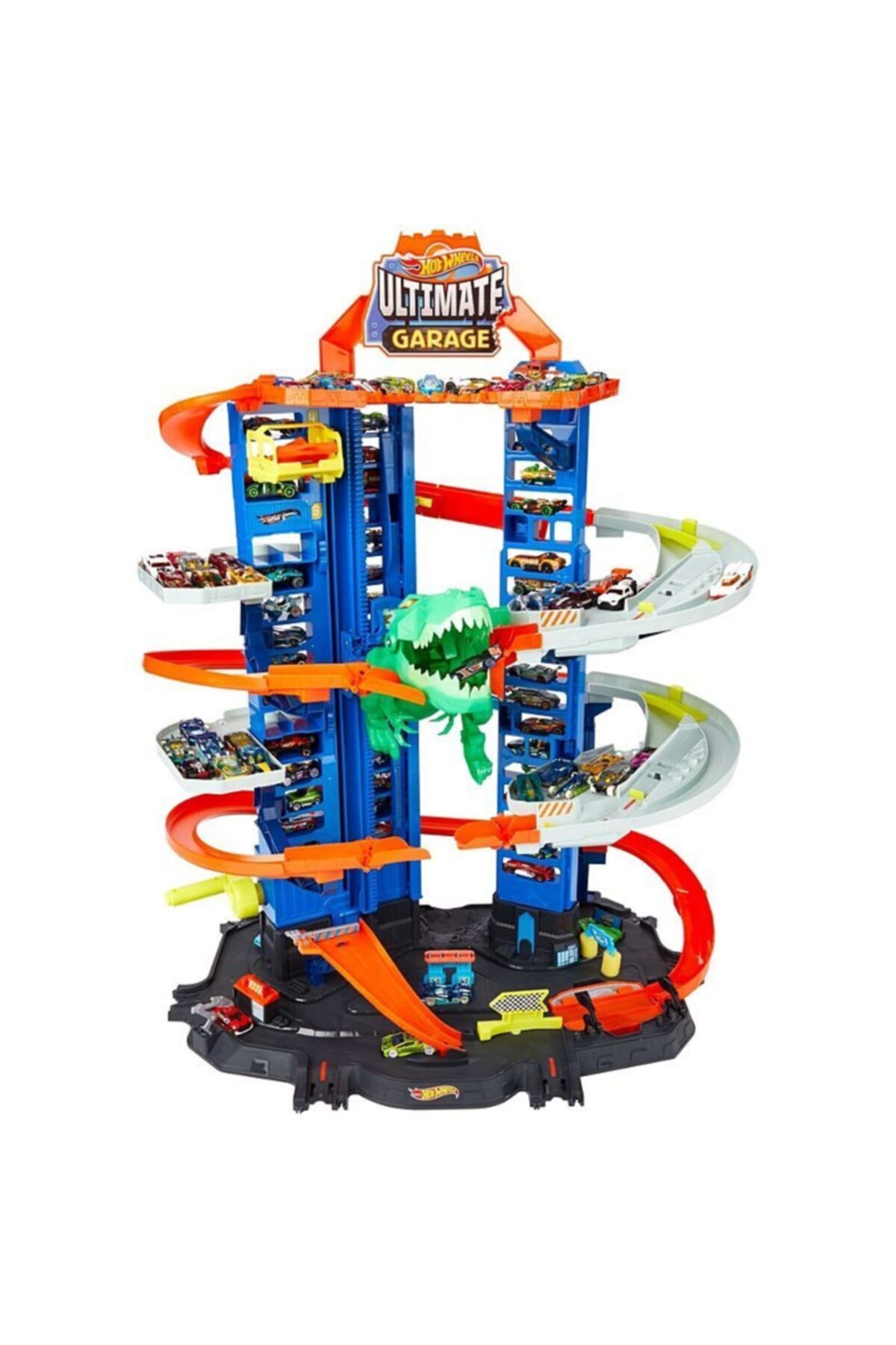 ماشین اسباب بازی گاراژ ULTIMATE CITY ROBO T REX هات ویلز اورجینال HOT WHEELS