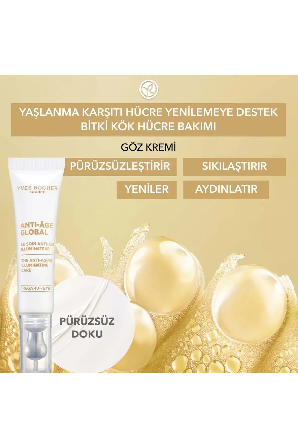 کرم چشم بازسازی ضد پیری با سلول های گیاهی ایوروشه Yves Rocher